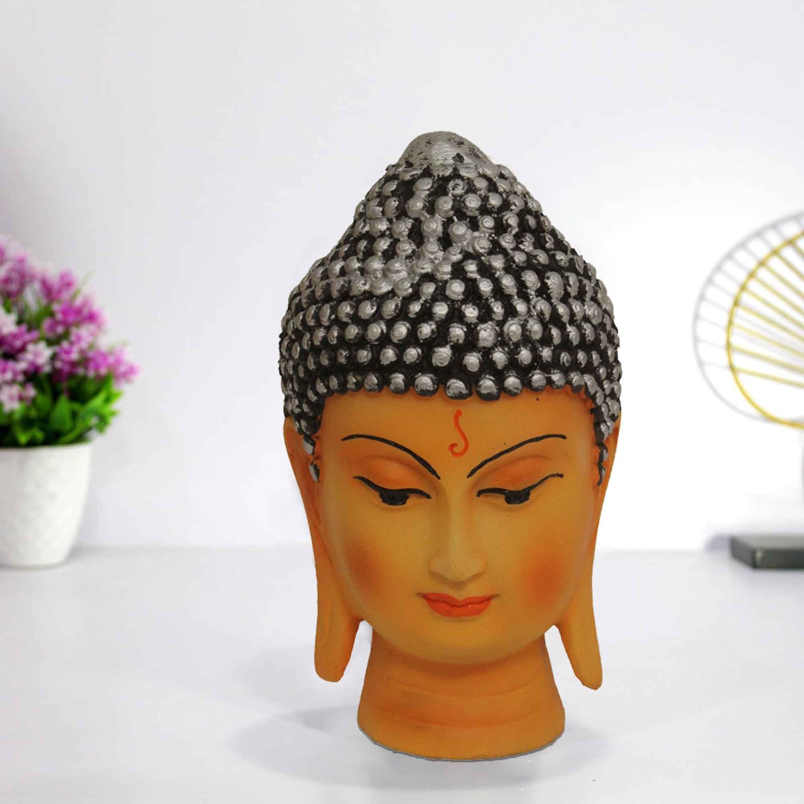Gautam Buddha Face idols for gift Matte Finish 20 cm G57GX1062VSLMX