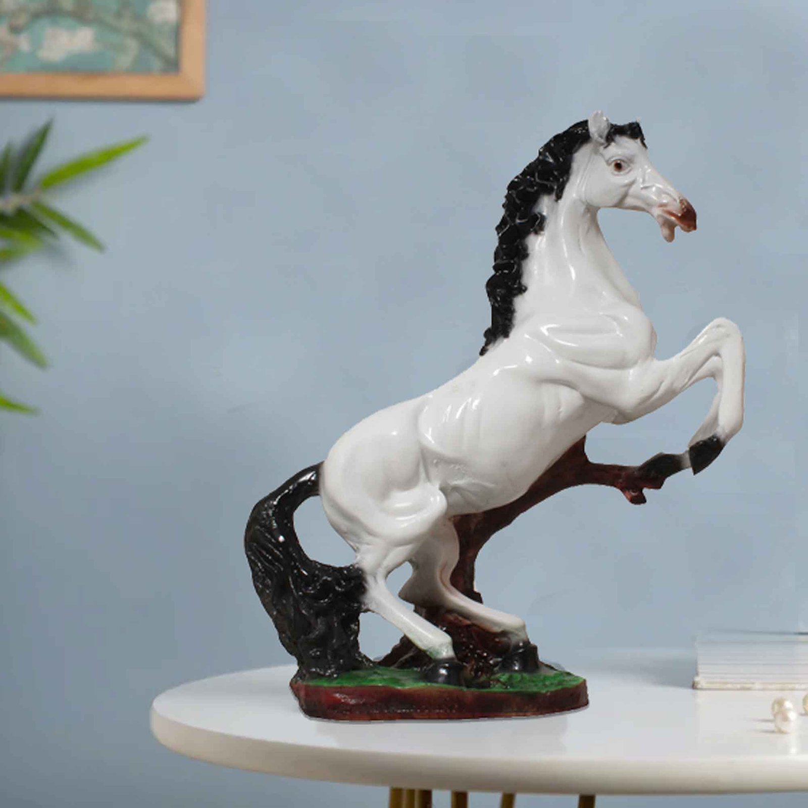 Handicraft Horse Animal statue for home decoration Gloss Finish 36 cm G57GX1084WKLGX