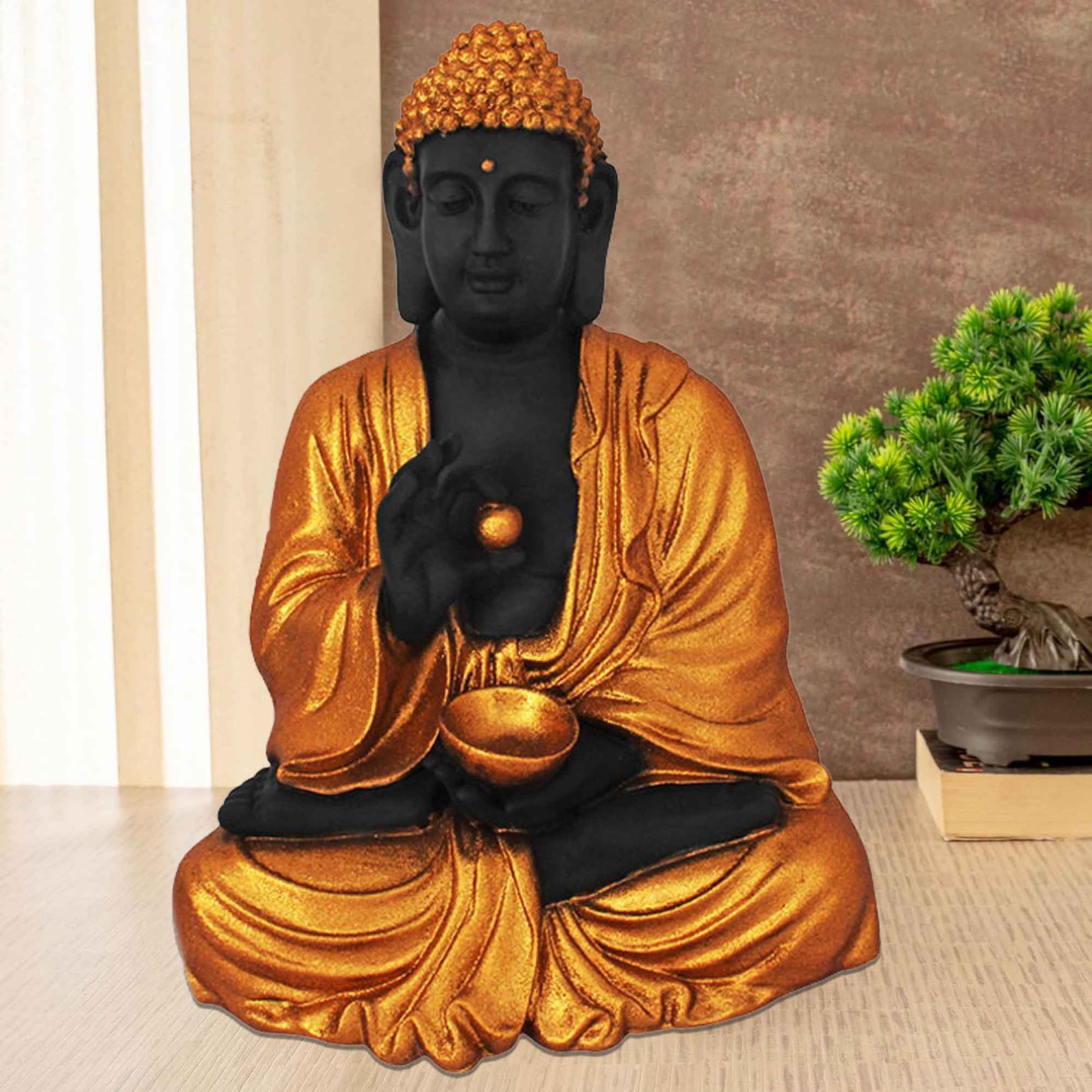 Goli Gautam Buddha gift items for home inaugration Glitter Finish 76 cm G57GX1095KGGMX