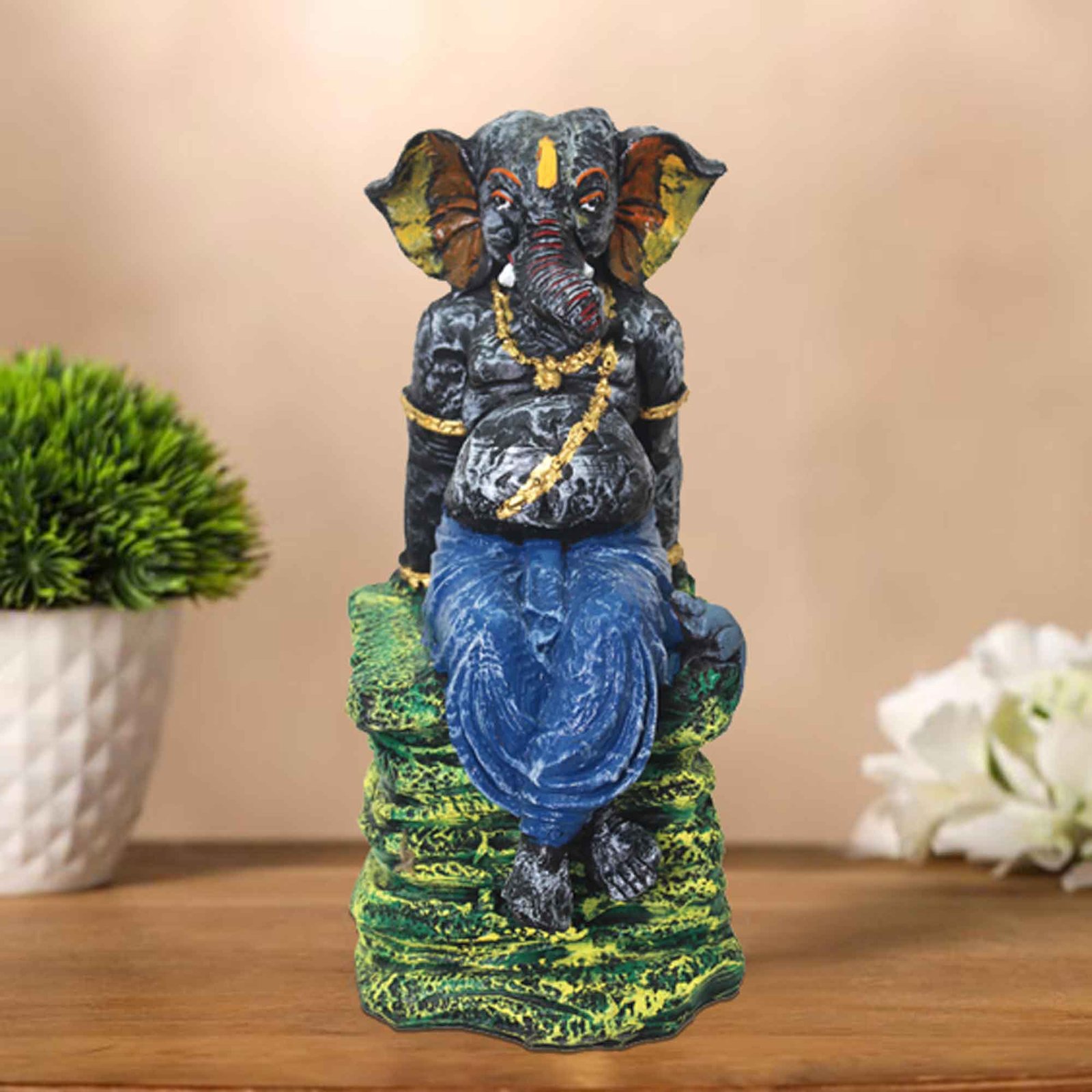 Lord Pahad Ganesha artifacts for office decor Matte Finish 52 cm G57GX1107FNLMX