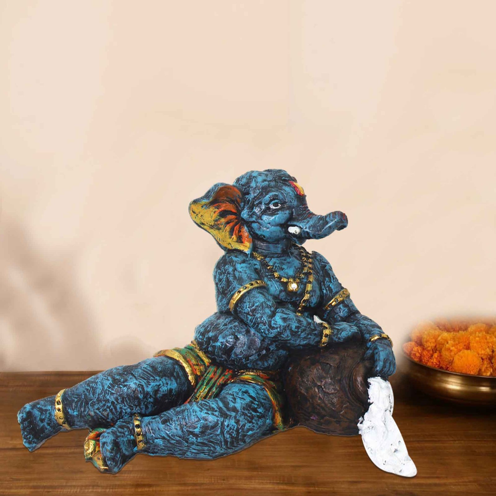 Matki Ganesha artifacts for living room Matte Finish 33 cm G57GX1108NMLMX
