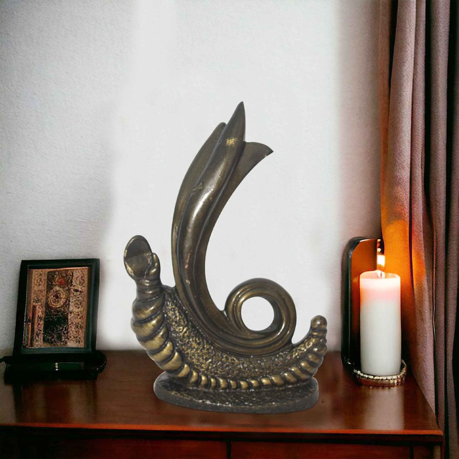 Shund Ganesh idols for gift Brass Antique Finish 22 cm G57GX1113BBAGX