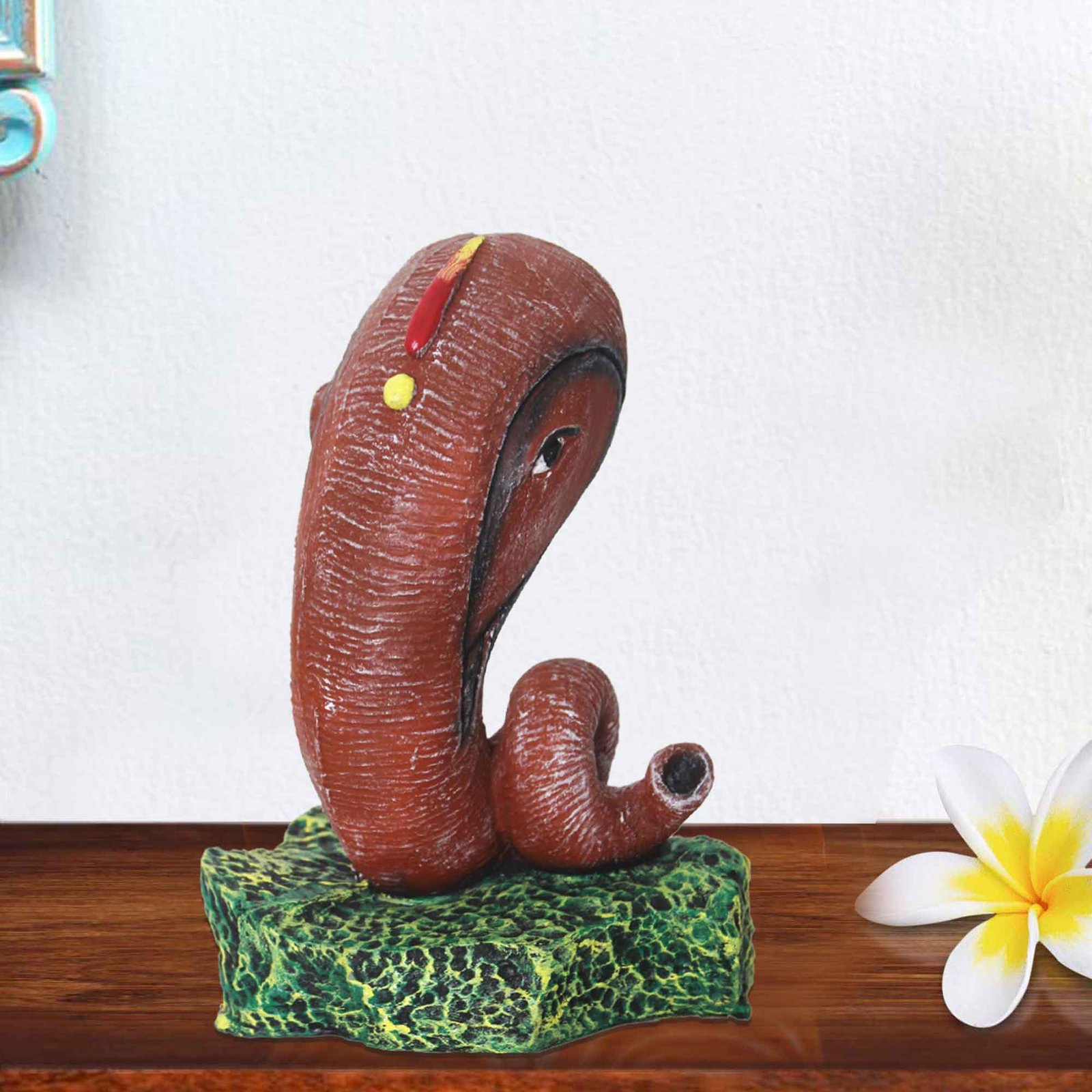 Modern Art Ganesha sculpture for tv unit Matte Finish 18 cm G57GX1114AHLMX