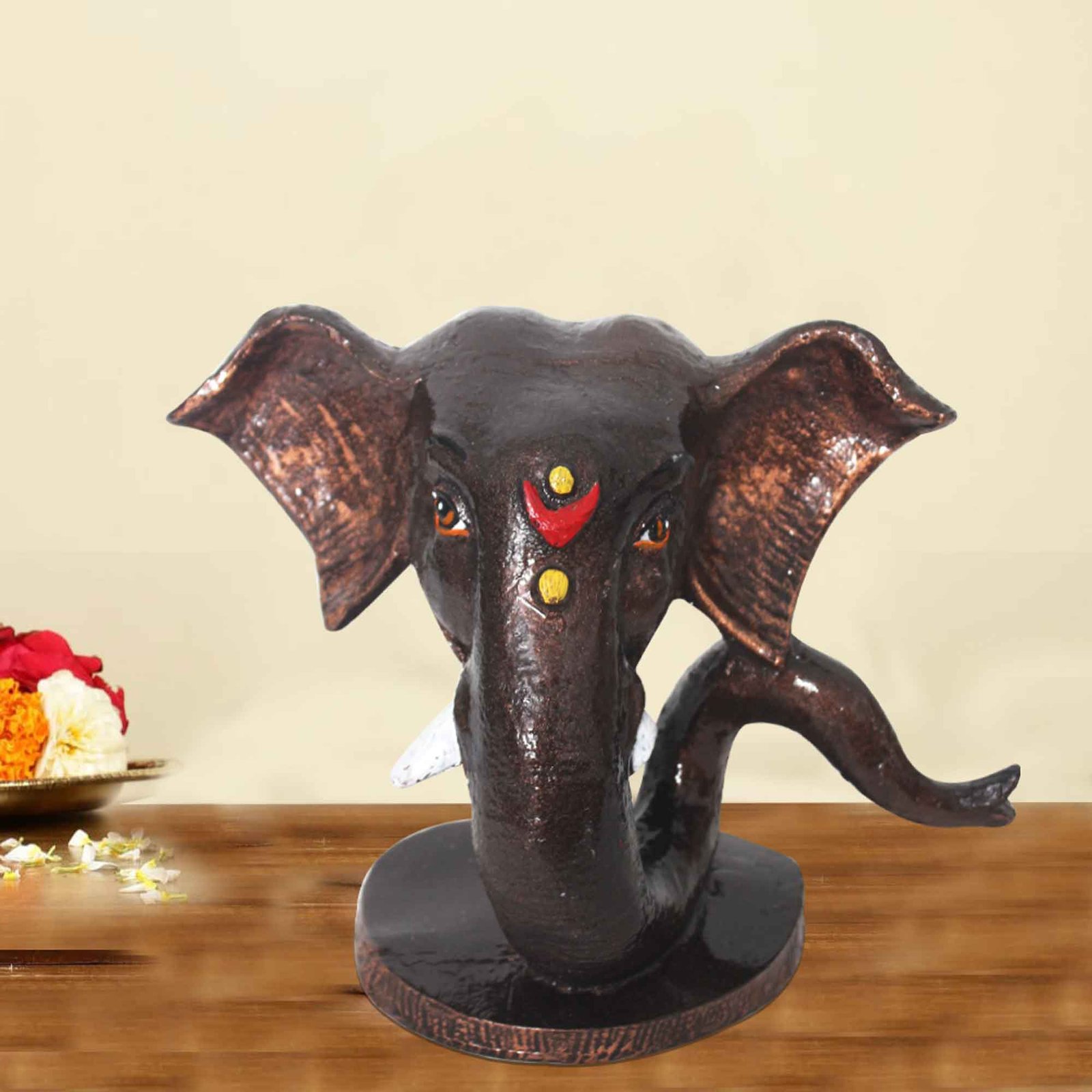Modern Art Shund Ganesh showpiece for gift Copper Antique Finish 17 cm G57GX1117CCAGX