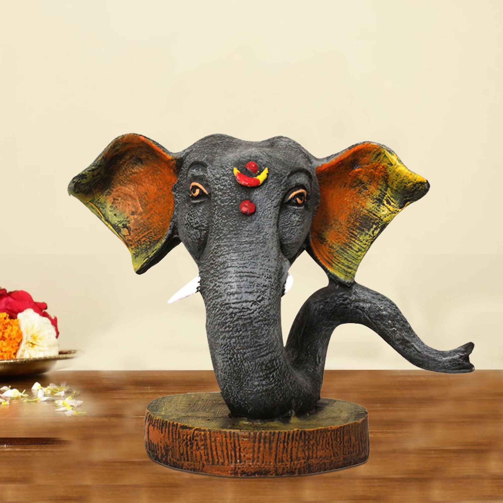 Modern Art Shund Ganesh statue for home decor Matte Finish 18 cm G57GX1117FRLMX