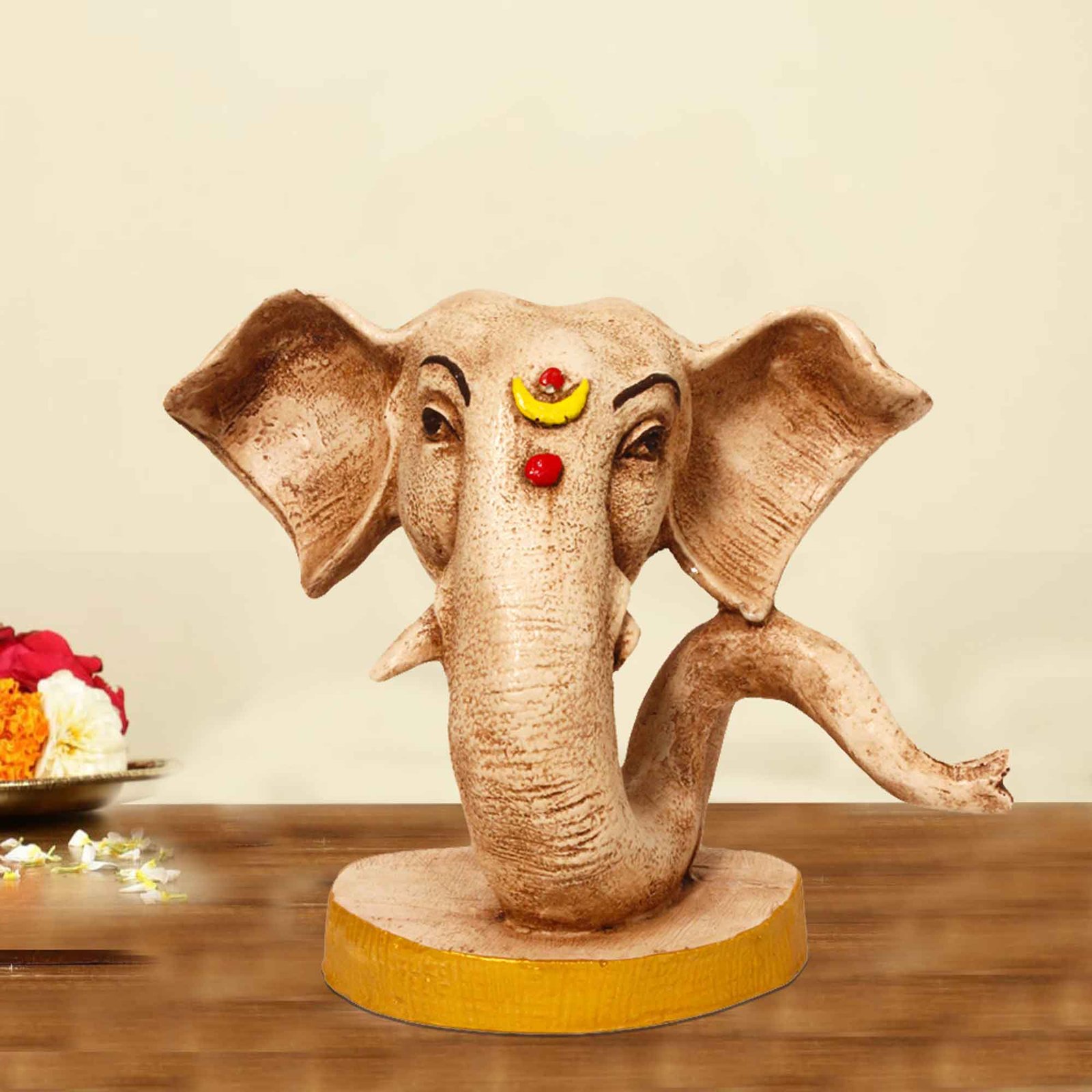Modern Art Shund Ganesh showpiece for home decor living room Matte Finish 18 cm G57GX1117IGLMX