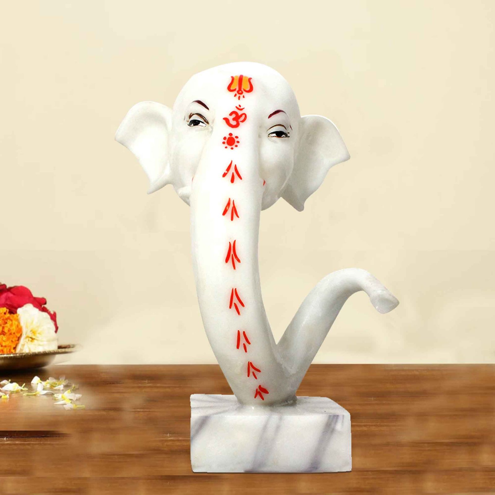 Shund Ganesh idols for gift Marble Look 25 cm G57GX1119WOCGX