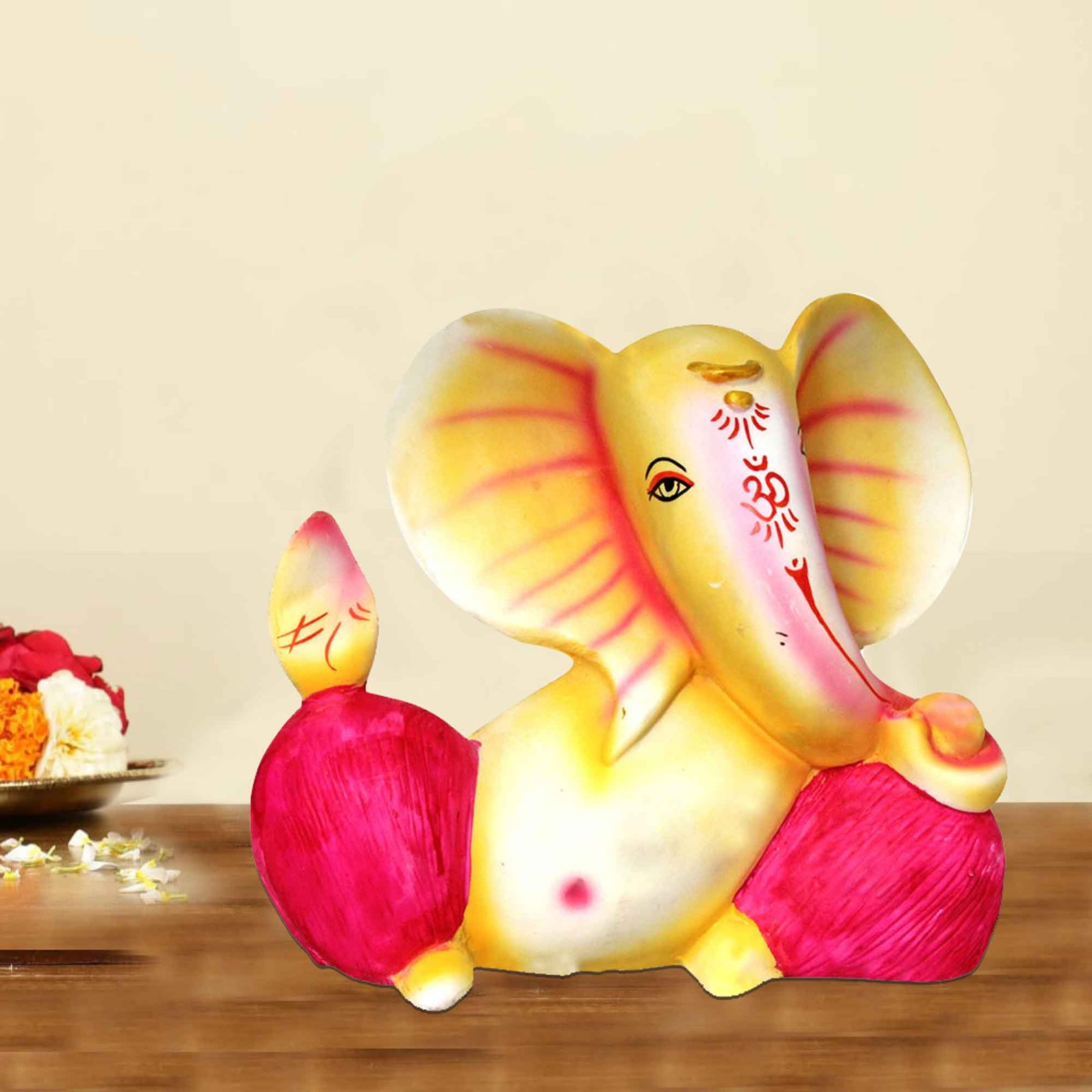 God Ganesha idols for pooja room Gloss Finish 18 cm G57GX1120IOLGX