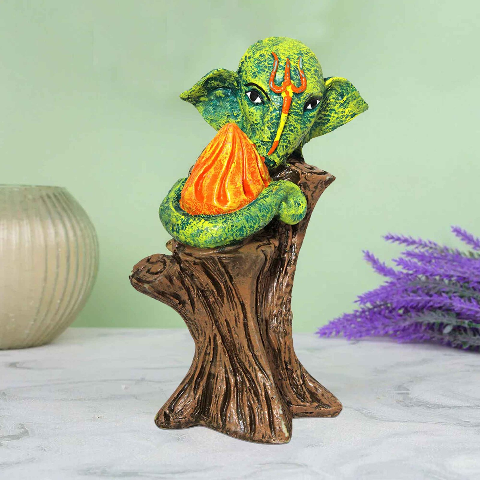 Lord Tree GAnesha idols for home Matte Finish 19 cm G57GX1151HALMX