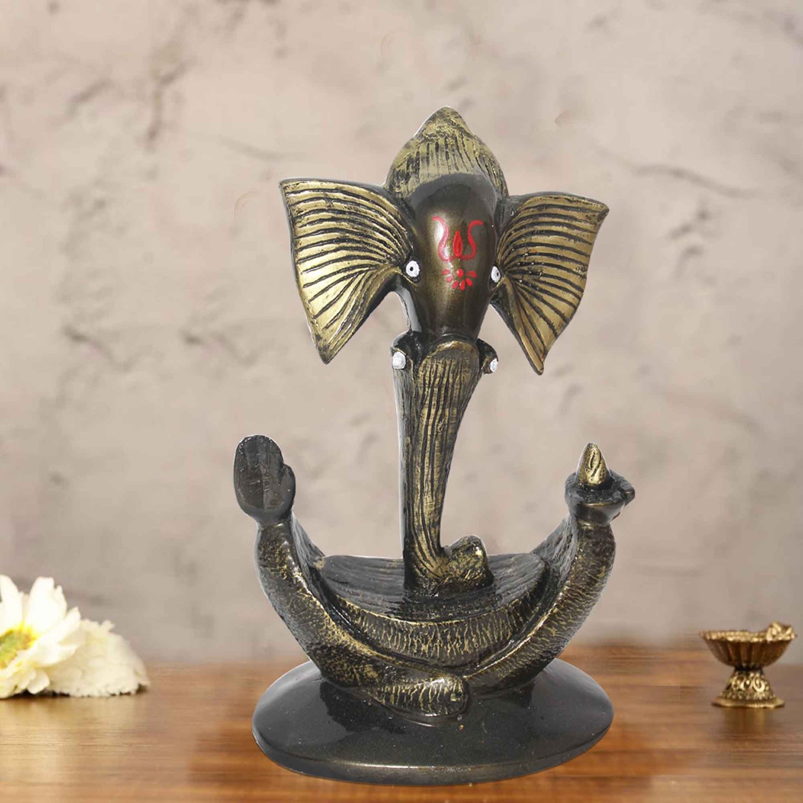 Lord Soond Ganesh sculpture for gift Brass Antique Finish 28 cm G57GX1153BBAGX