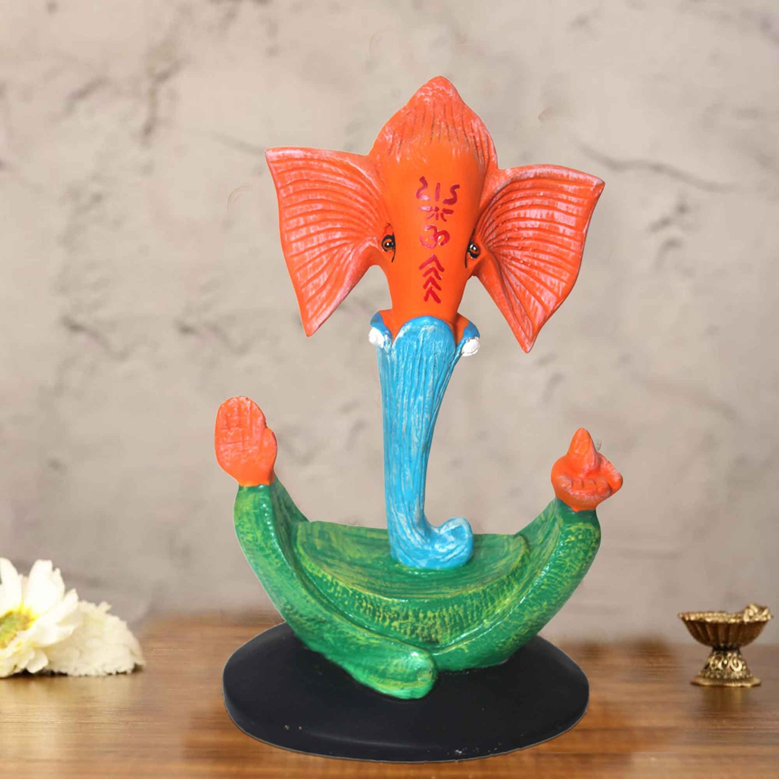 Lord Soond Ganesh sculpture for home decoration Matte Finish 28 cm G57GX1153OHLMX