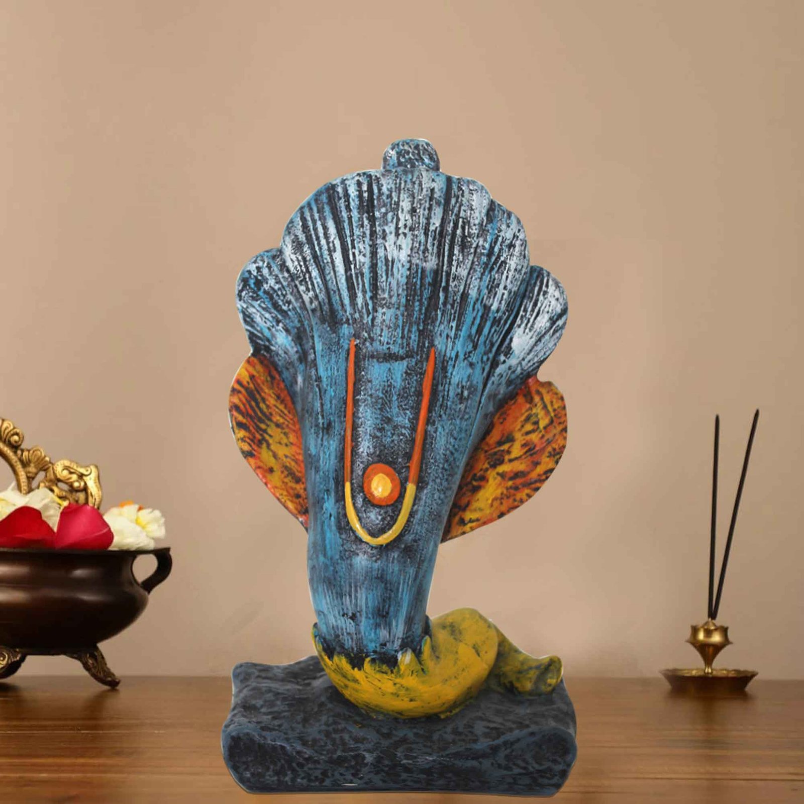 Handicraft Lord Shund Ganesha gift items for marriage Matte Finish 22 cm G57GX1160QFLMX