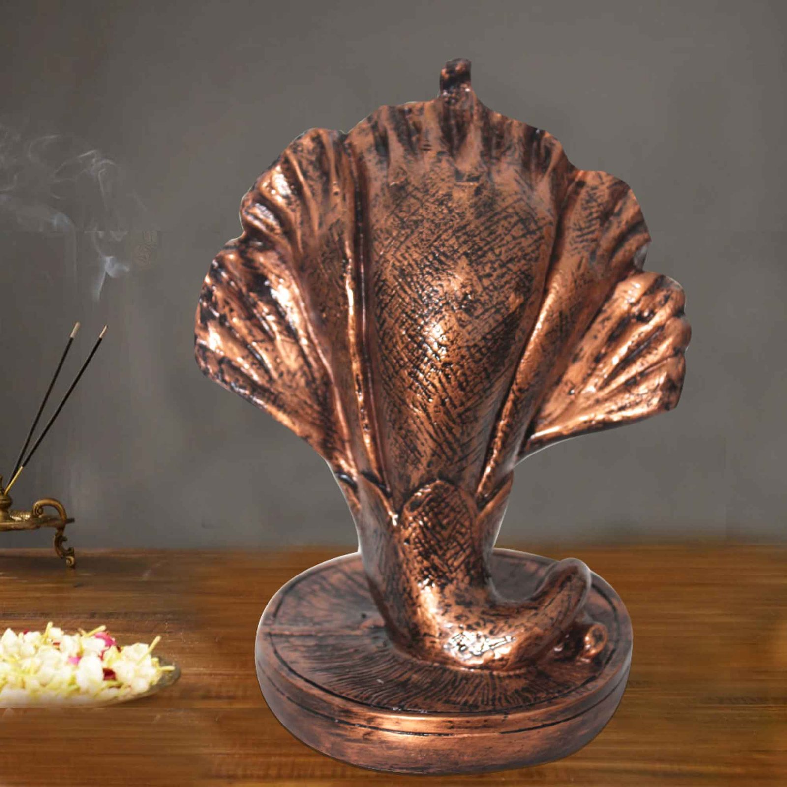 Lord Shund Ganesha idols for home decoration Copper Antique Finish 27 cm G57GX1161CCAGX