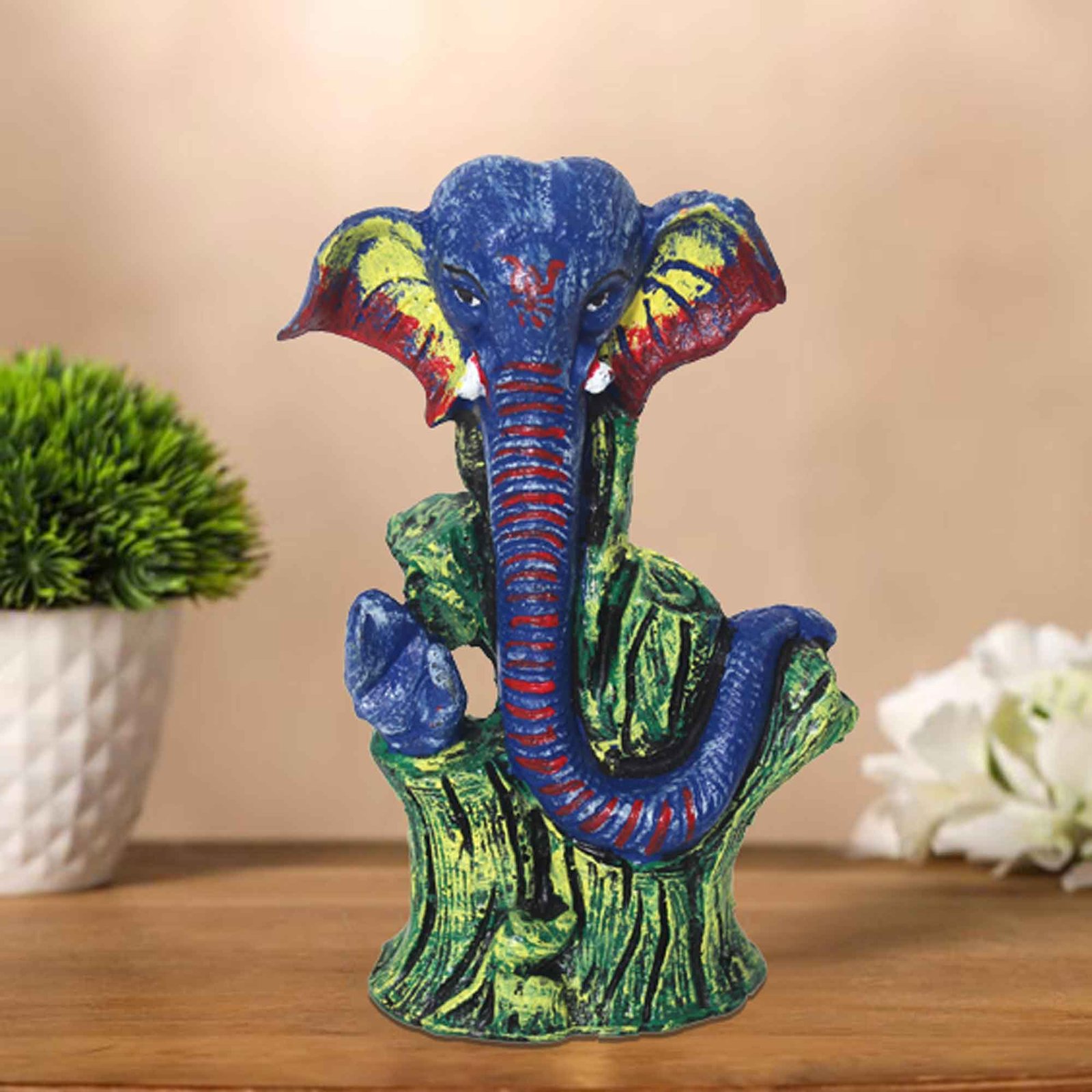 Lord Tree Ganesha figures for gift Matte Finish 18 cm G57GX1162NHLMX