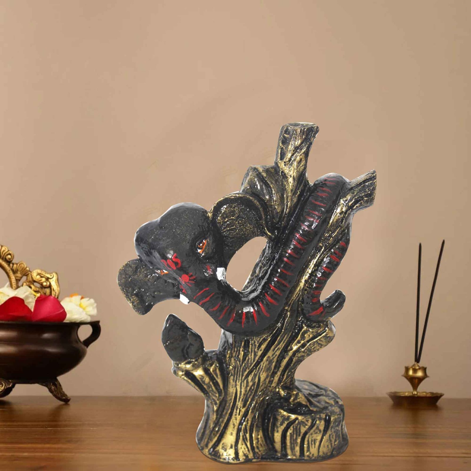 Modern Art Trunk Ganesh fengshui items for home decor Brass Antique Finish 18 cm G57GX1165BBAGX