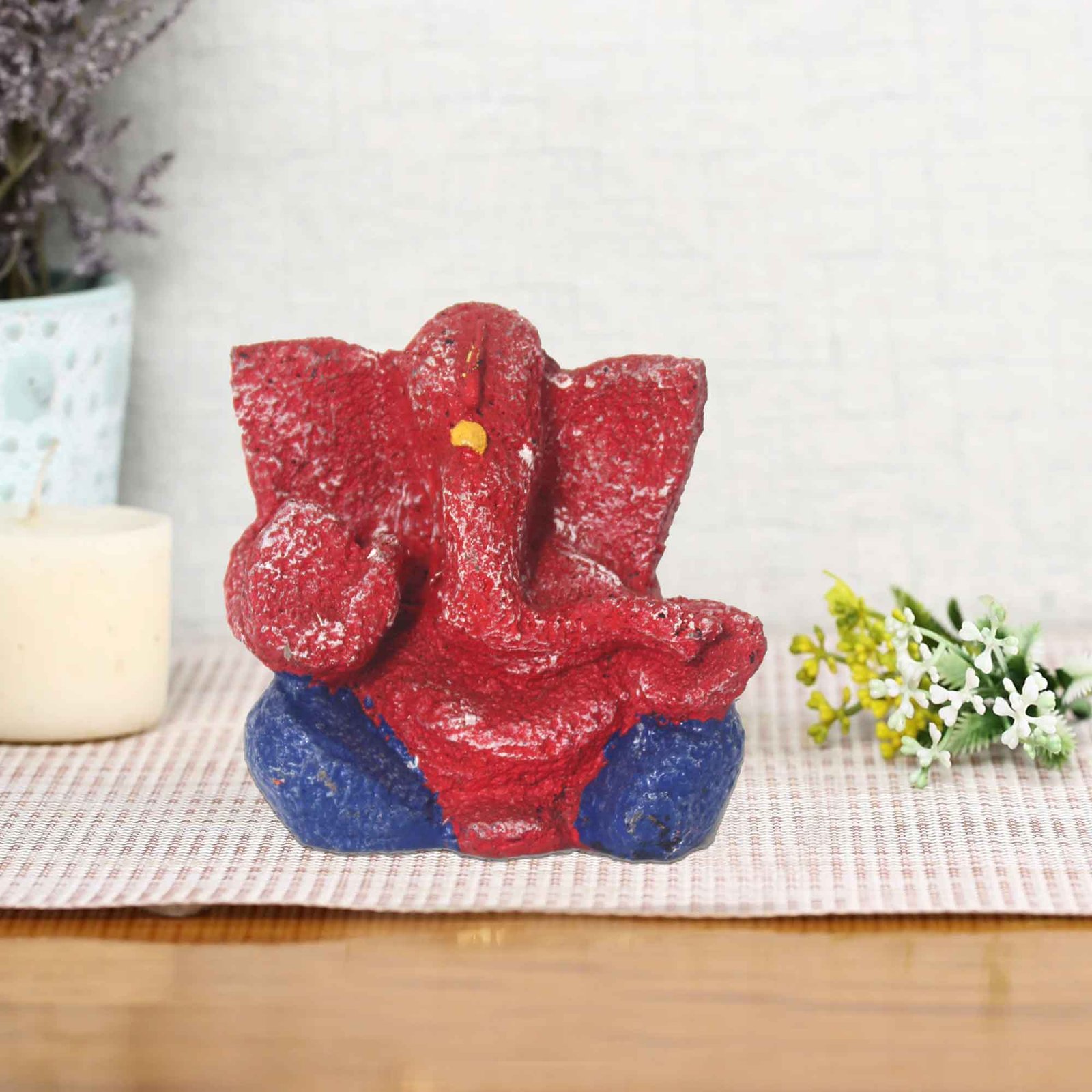 Small Ganesha gift items for house warming Matte Finish 11 cm G57GX1246RNNMX