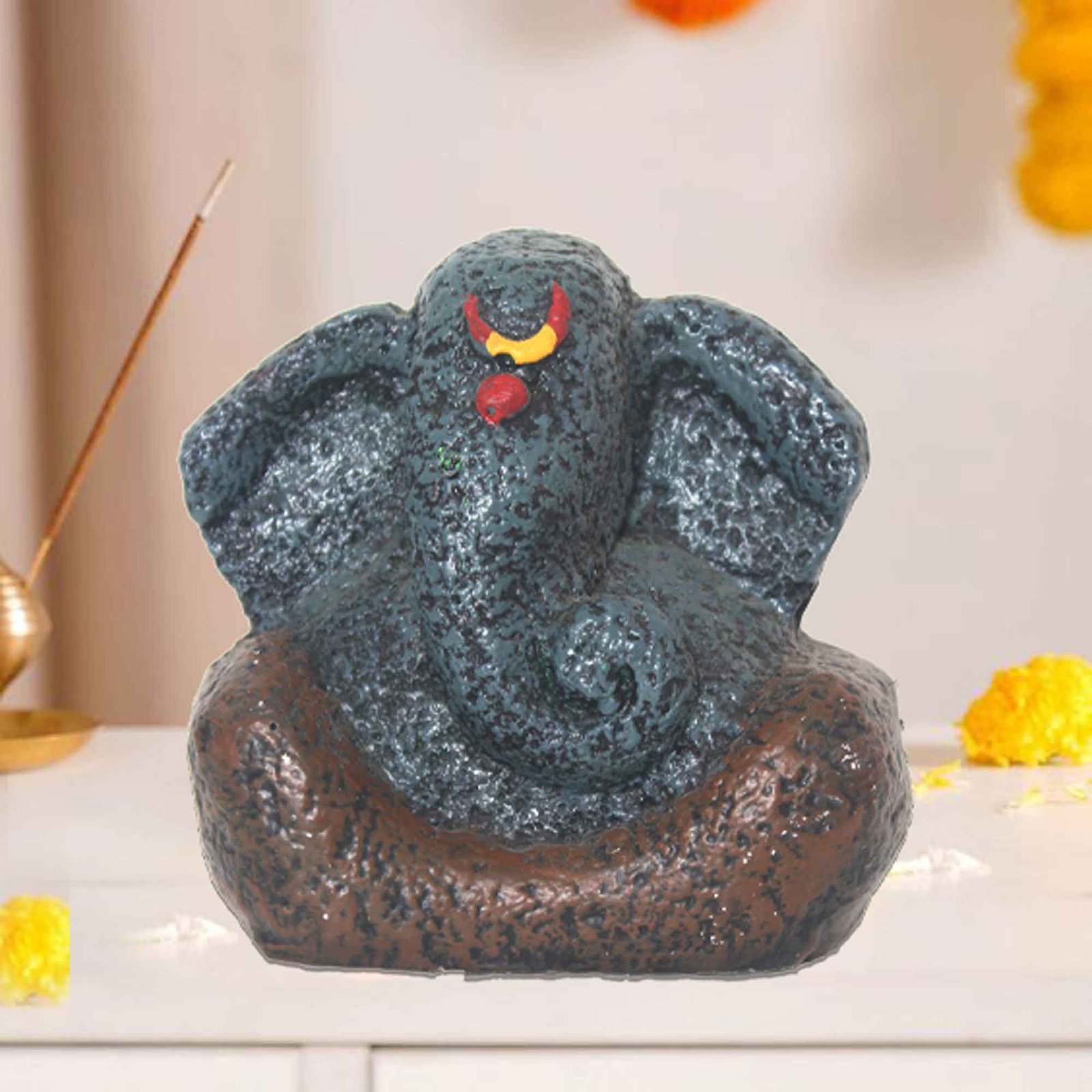 Lord Bal Ganesha sculpture for living room Matte Finish 11 cm G57GX1247FANMX