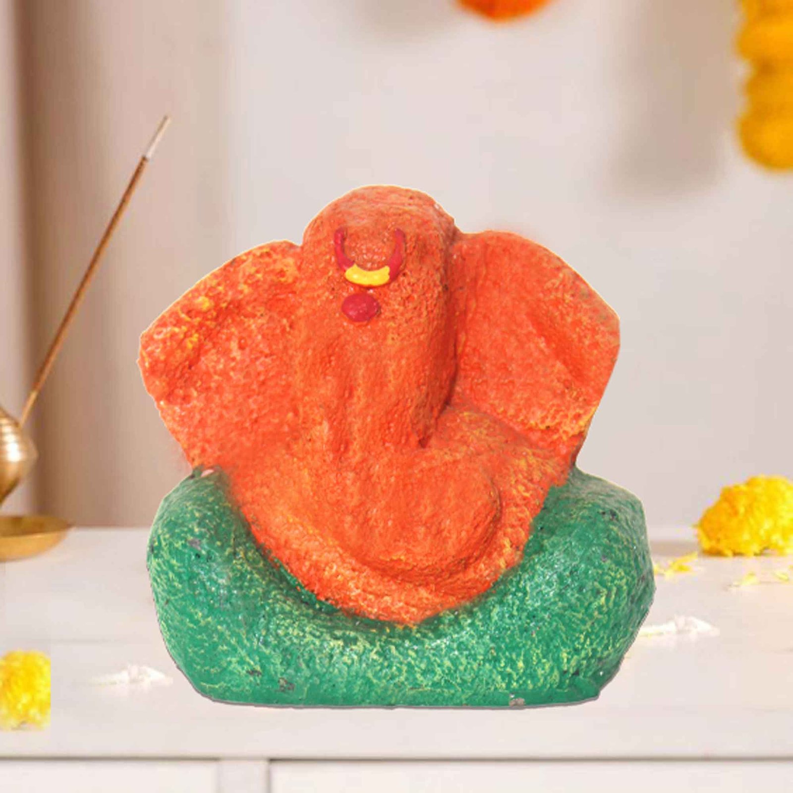 Lord Bal Ganesha showpiece for gift Matte Finish 11 cm G57GX1247OHNMX