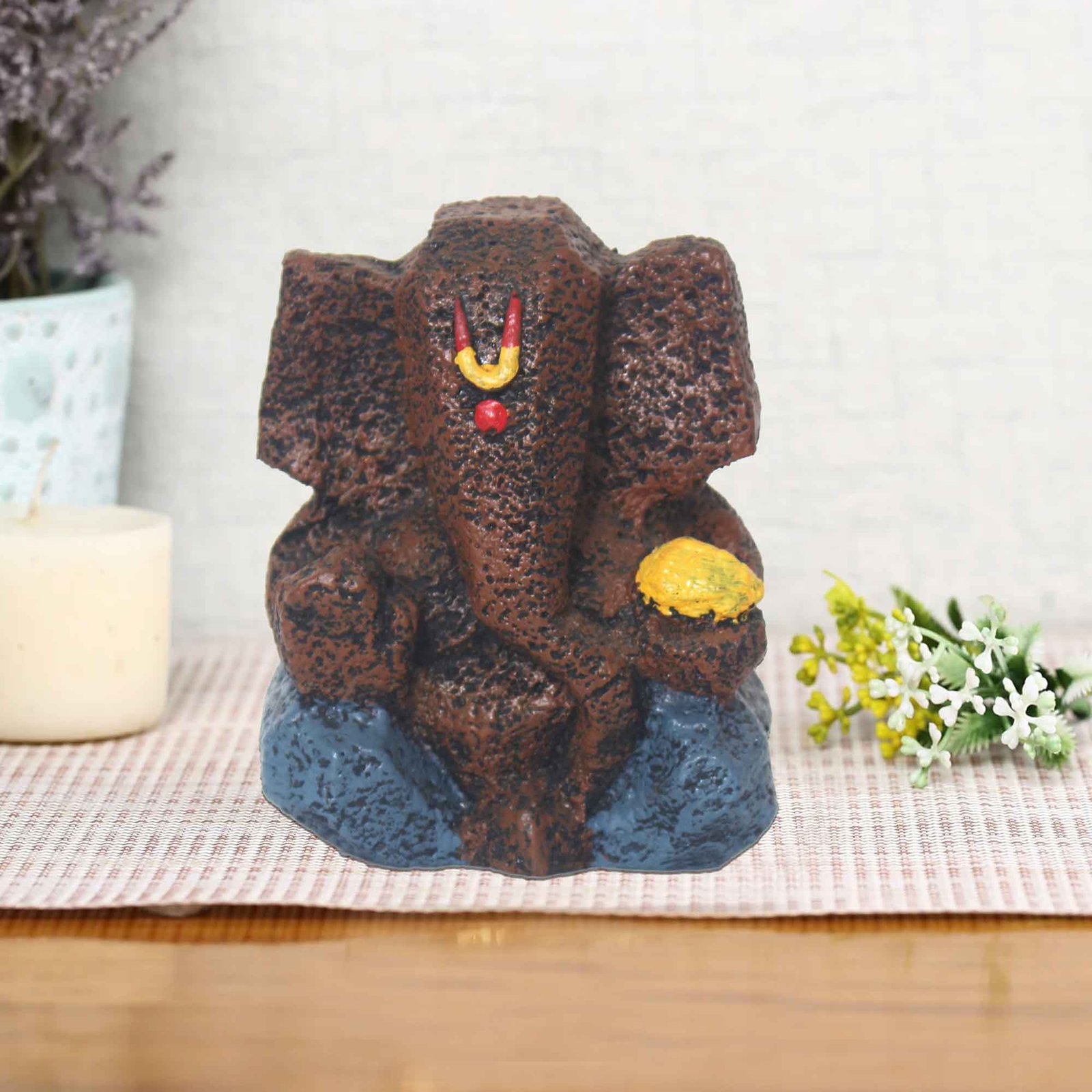 Bal Laddu Ganesha statue for living room Matte Finish 14 cm G57GX1249AFNMX