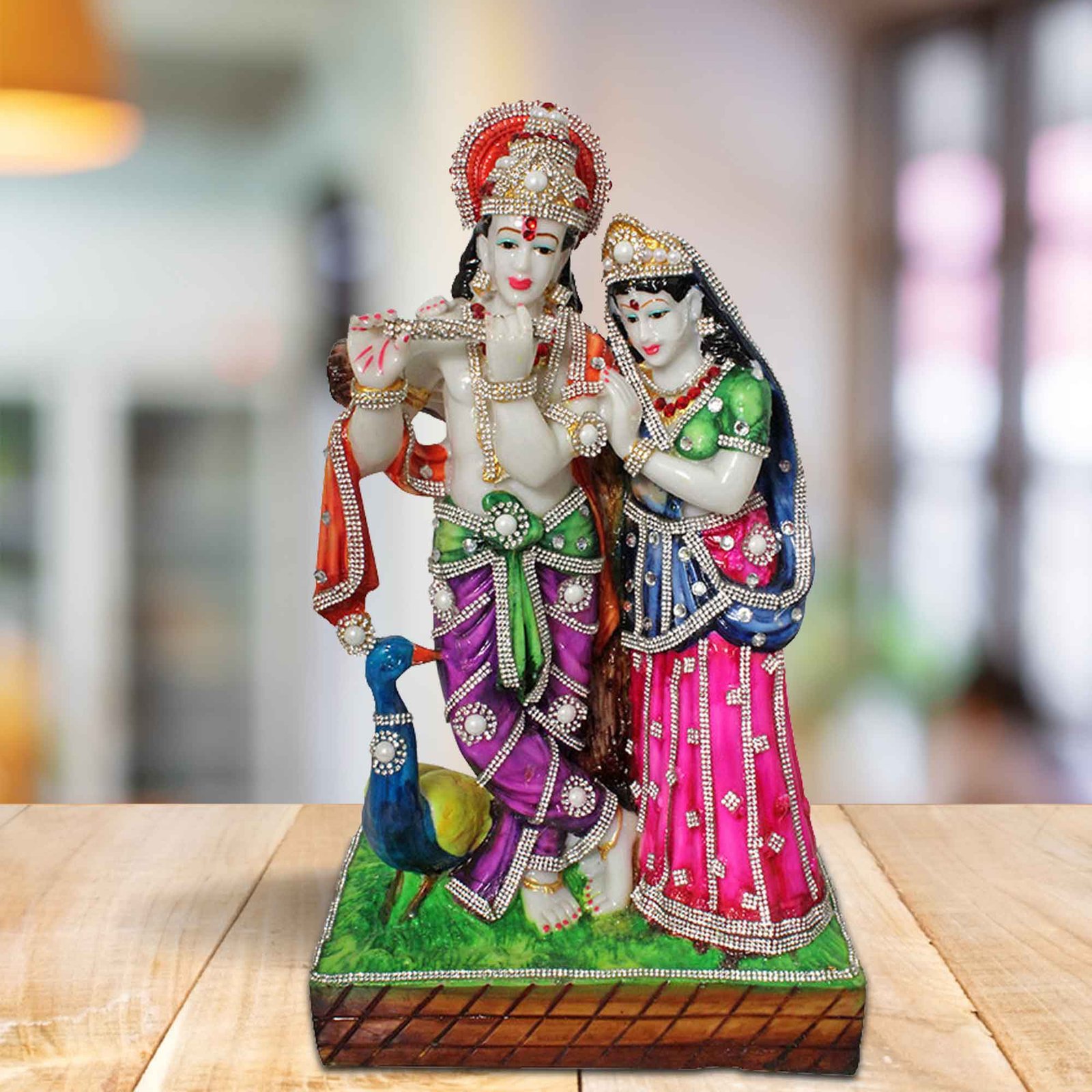 Radha Krishna idols for home Jewellery Decorated 41 cm G57GX1260WMLGZ
