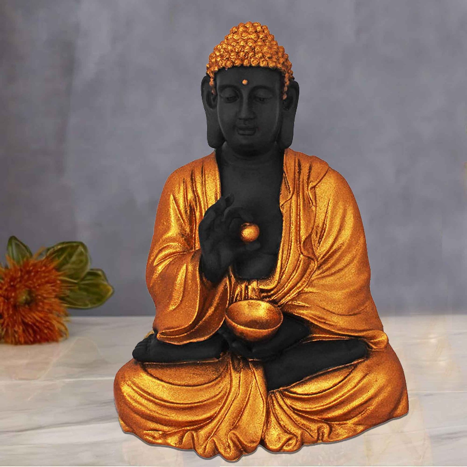 Big Size Goli Buddha figures for living room Glitter Finish 58 cm G57GX1266KGGMX