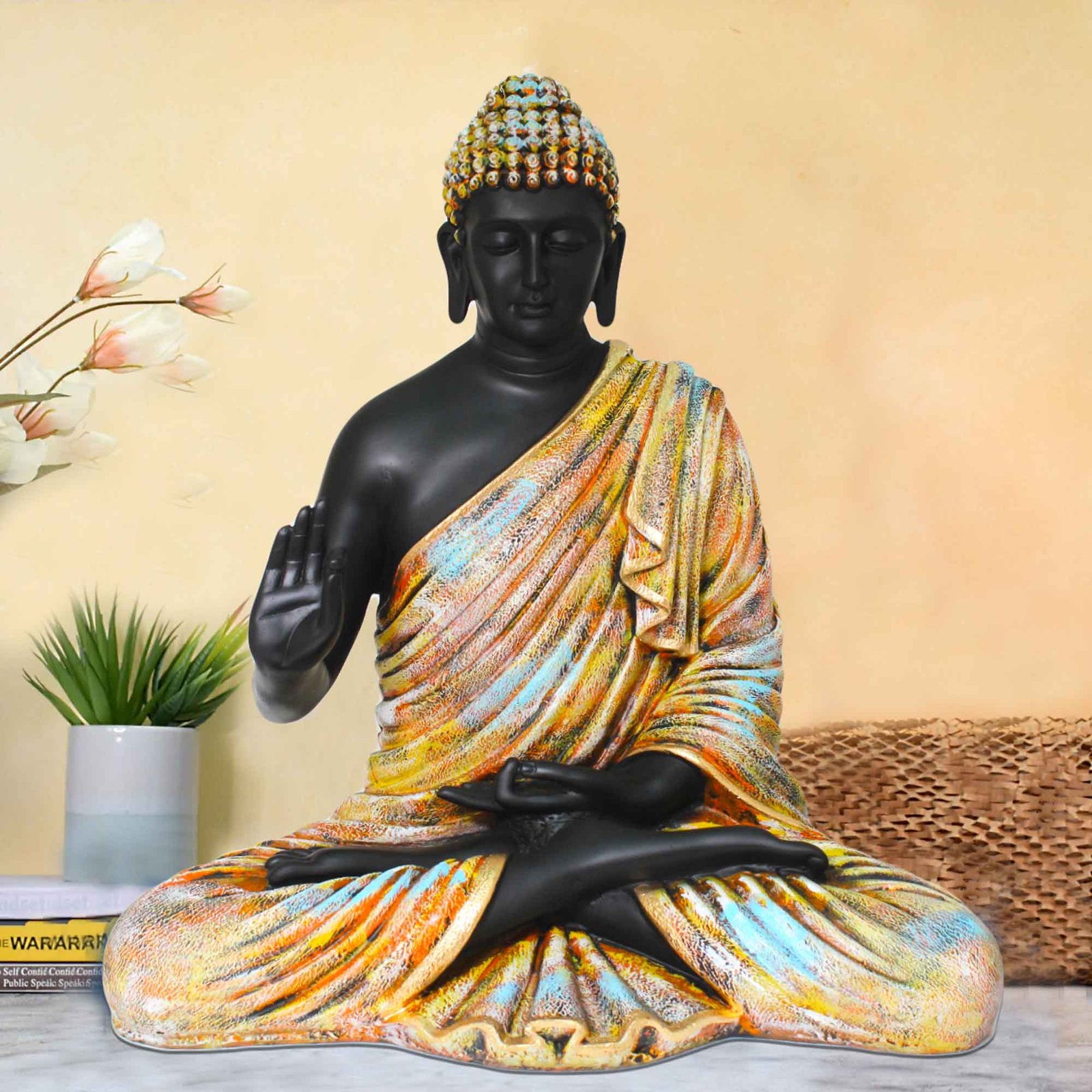 Blessing Gautam Buddha idols for home Matte Finish 53 cm G57GX1267KMNMX