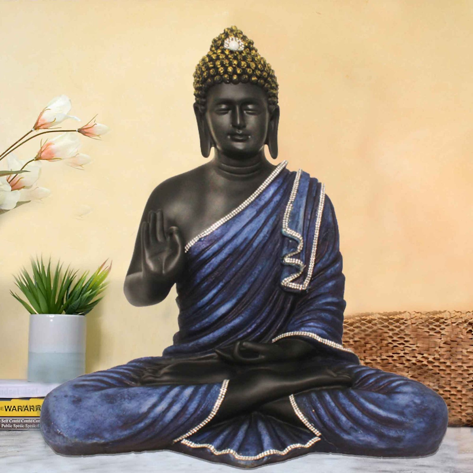 Blessing Gautam Buddha idols for home decoration Jewellery Decorated 56 cm G57GX1267KNNMZ