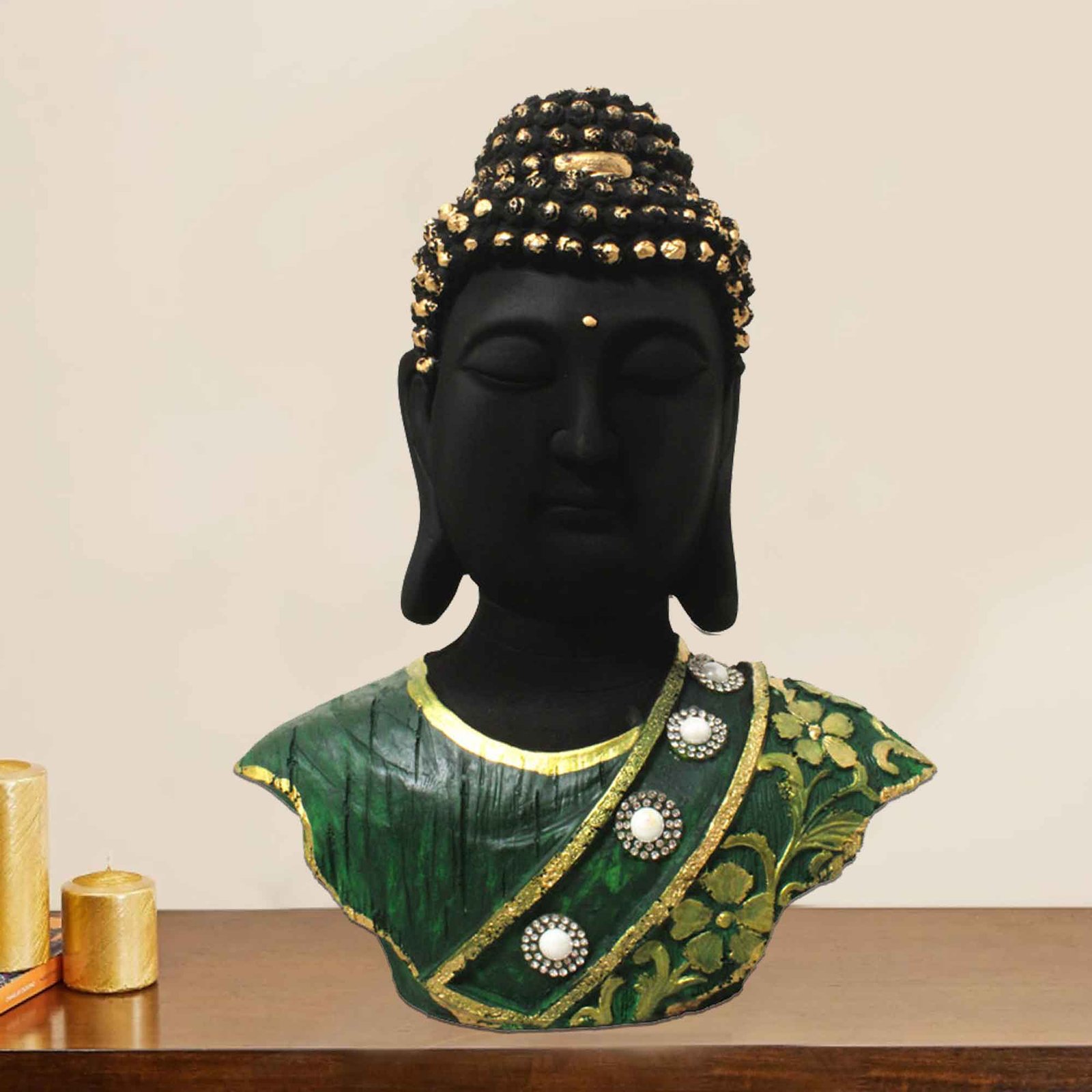 Buddha Bust miniature decorative items Jewellery Decorated 28 cm G57GX1276KHMMZ