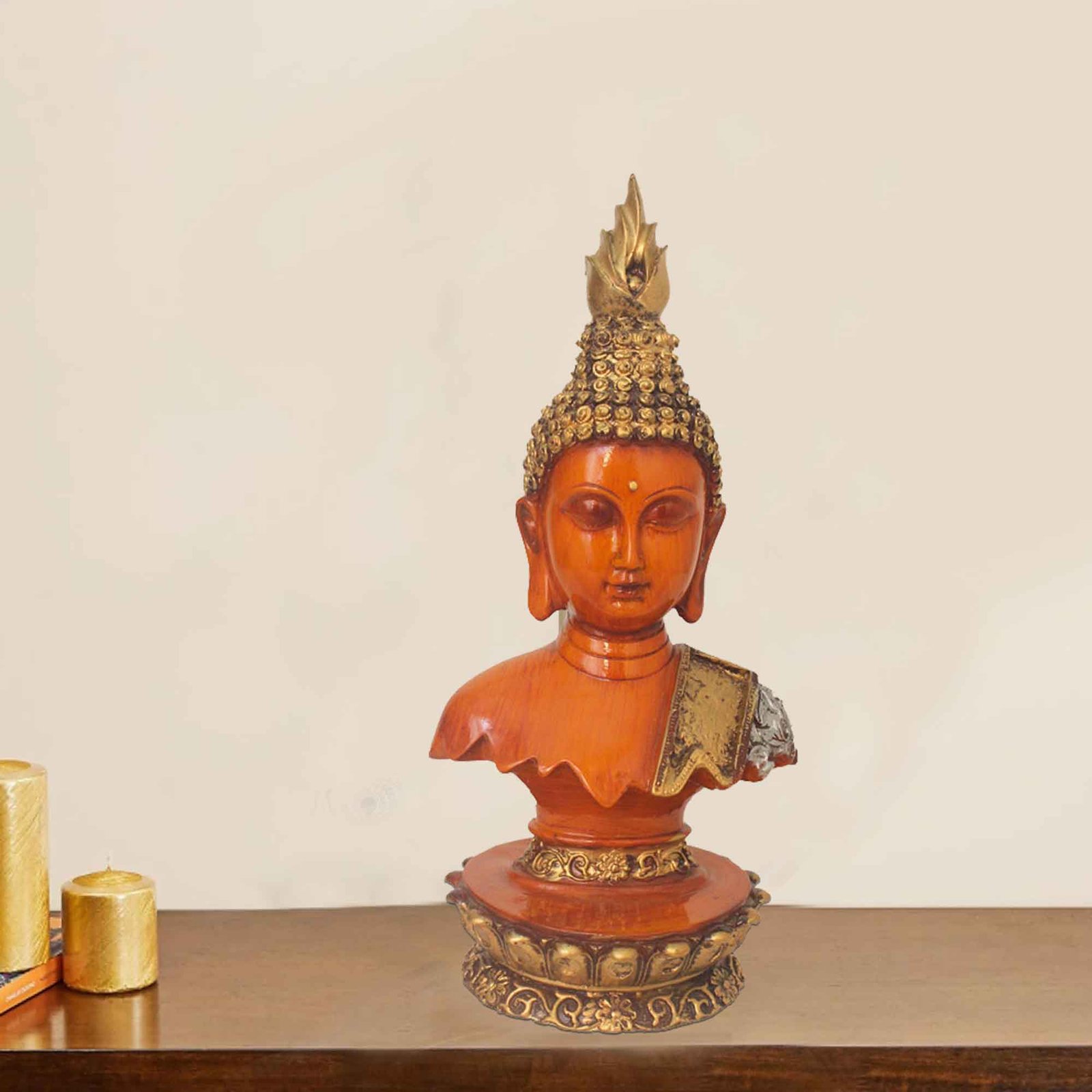 Decorative Buddha Bust showpiece for home decor Jewellery Decorated 25 cm G57GX1279LGMGZ