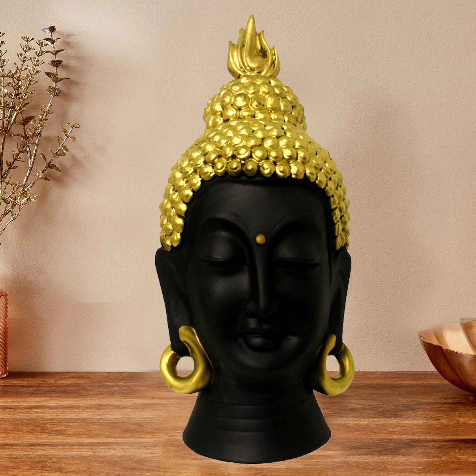 Big Size Buddha Face idols for living room Matte Finish 51 cm G57GX1281KGNMX
