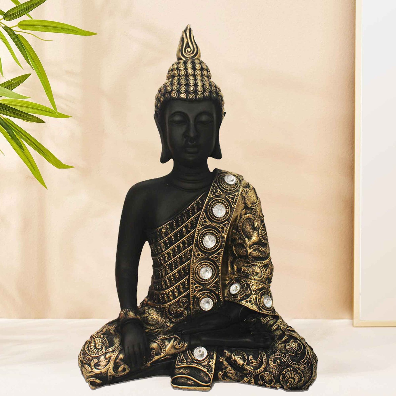 Samadhi Buddha figures for living room Jewellery Decorated 38 cm G57GX1285KBNMZ