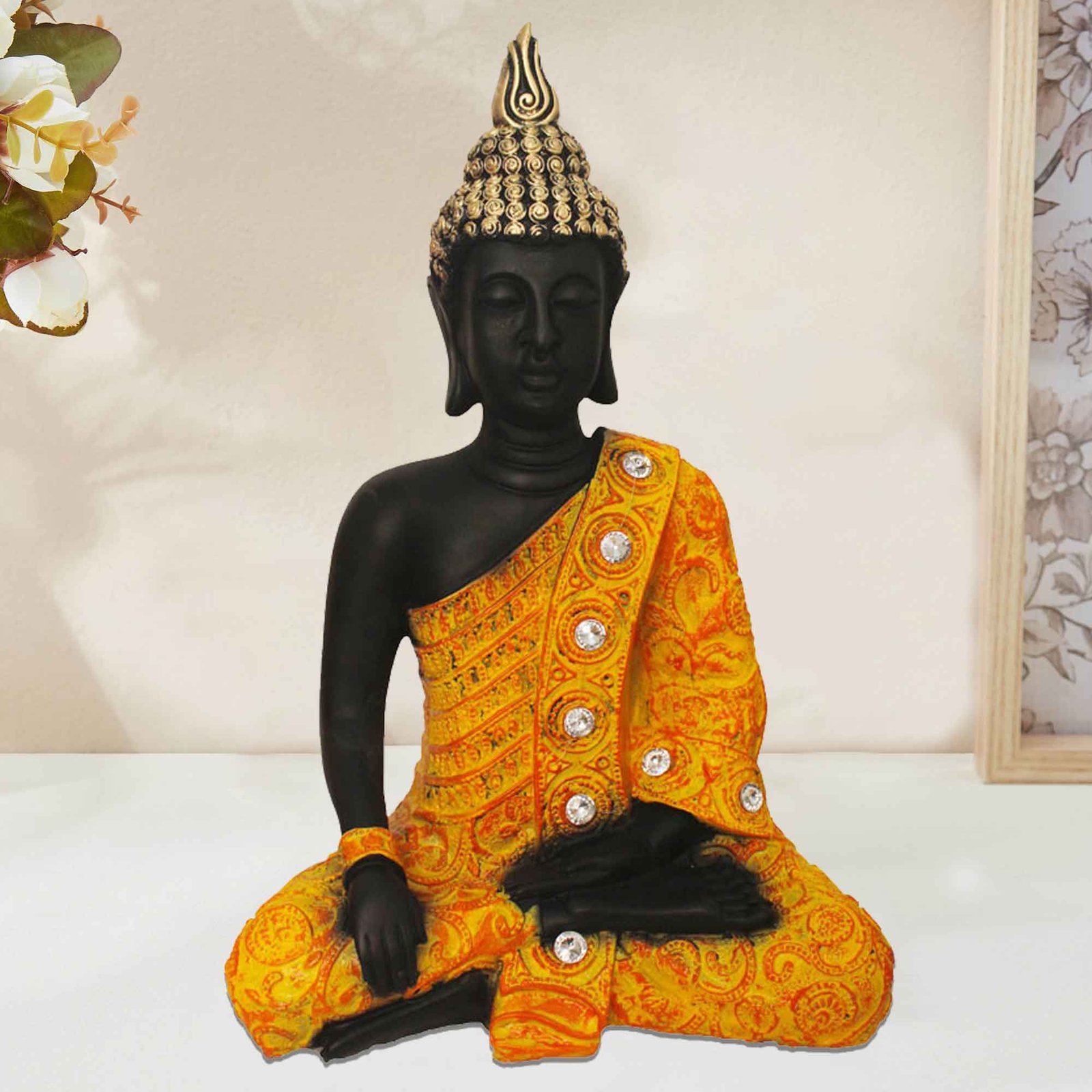 Resting Gautam Buddha idols for home decoration Jewellery Decorated 60 cm G57GX1286KOMMZ