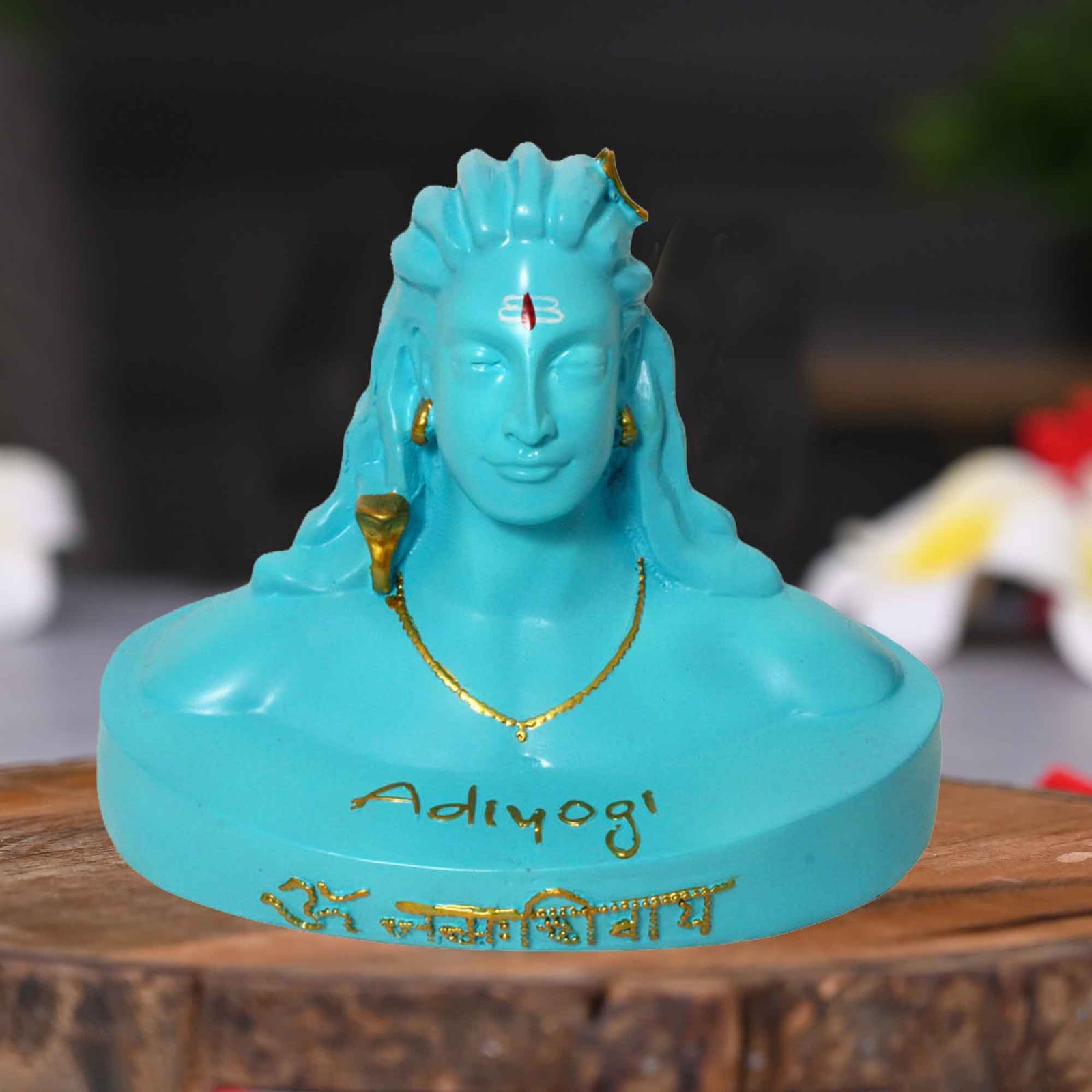 Adiyogi Shiv statue for tv unit Matte Finish 14 cm G57GX1306NGLMX