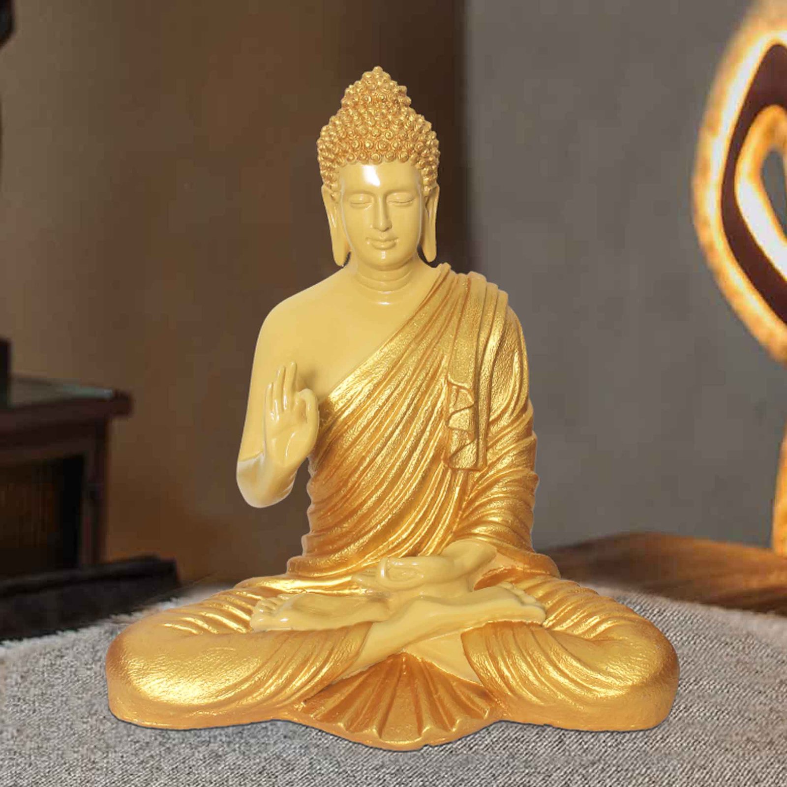 Blessing Lord Buddha figures for decoration Pearl Finish 36 cm G57GX1307IGSGX