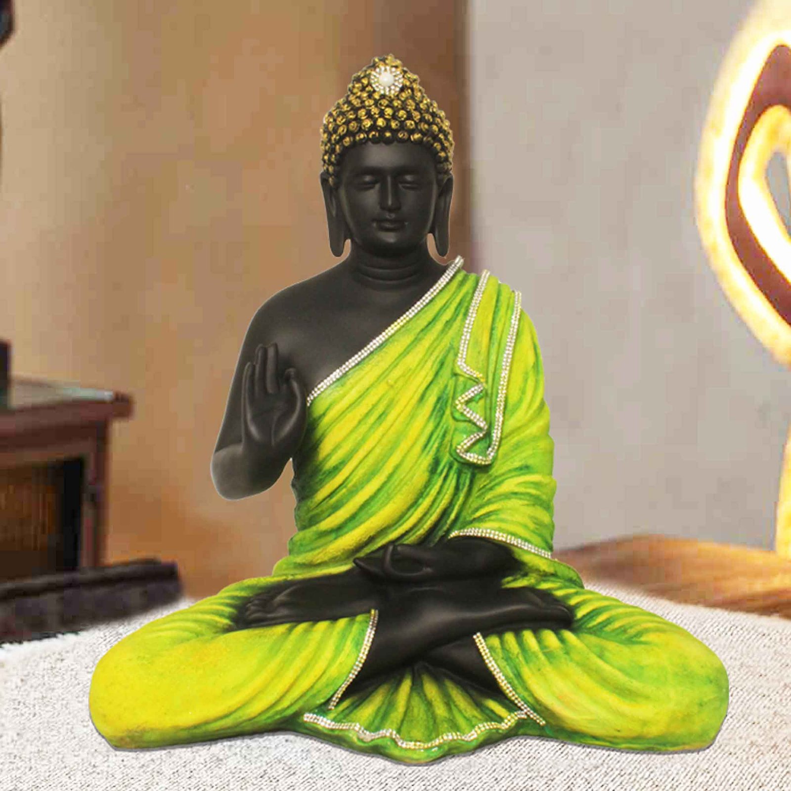 Blessing Lord Buddha idols for home decoration Jewellery Decorated 36 cm G57GX1307KHMMZ
