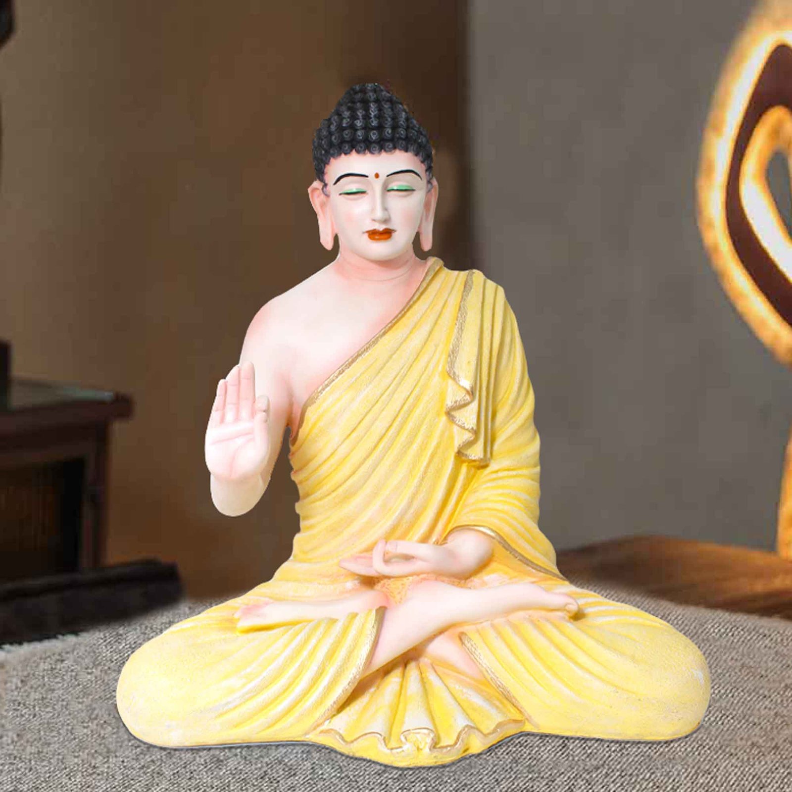 Blessing Lord Buddha murti for living room Matte Finish 36 cm G57GX1307VYLMX