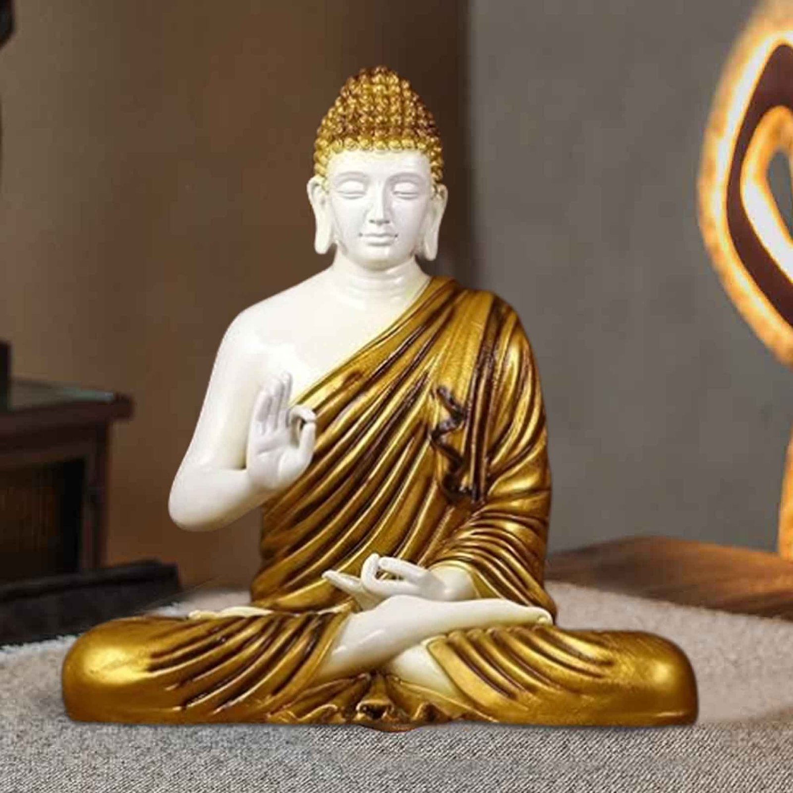 Blessing Lord Buddha figures for gift Gloss Finish 36 cm G57GX1307WGNGX