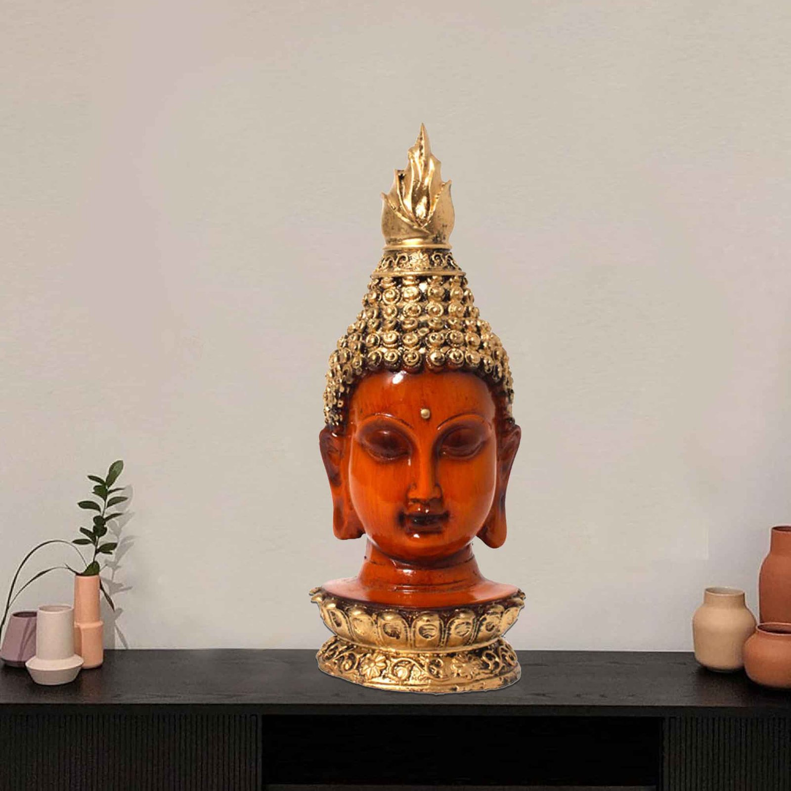 Buddha Face gift items for home inaugration Jewellery Decorated 25 cm G57GX1308LGMMZ