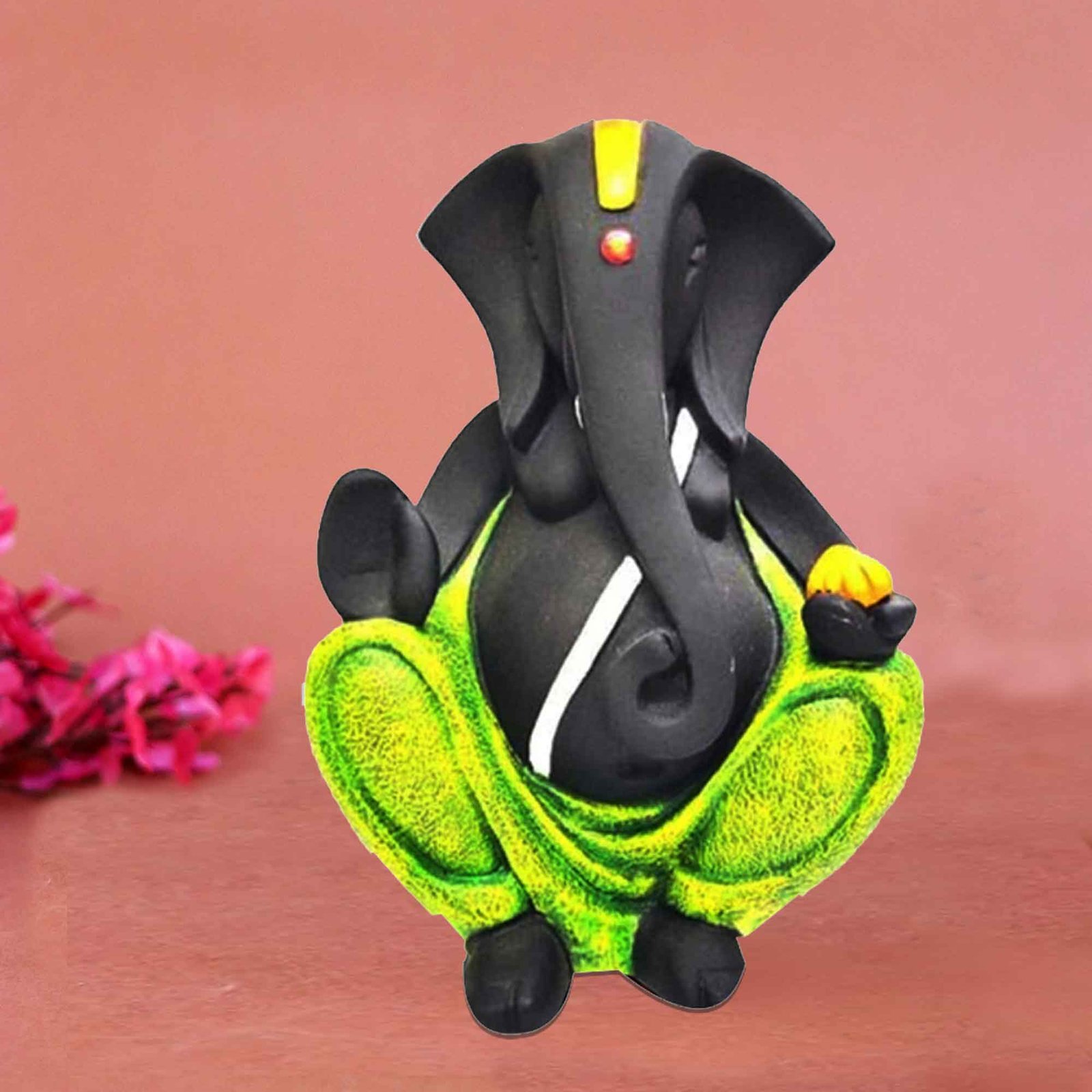 Handicrafted Ganpati statue for home decor Jewellery Decorated 28 cm G57GX1310KHNMZ