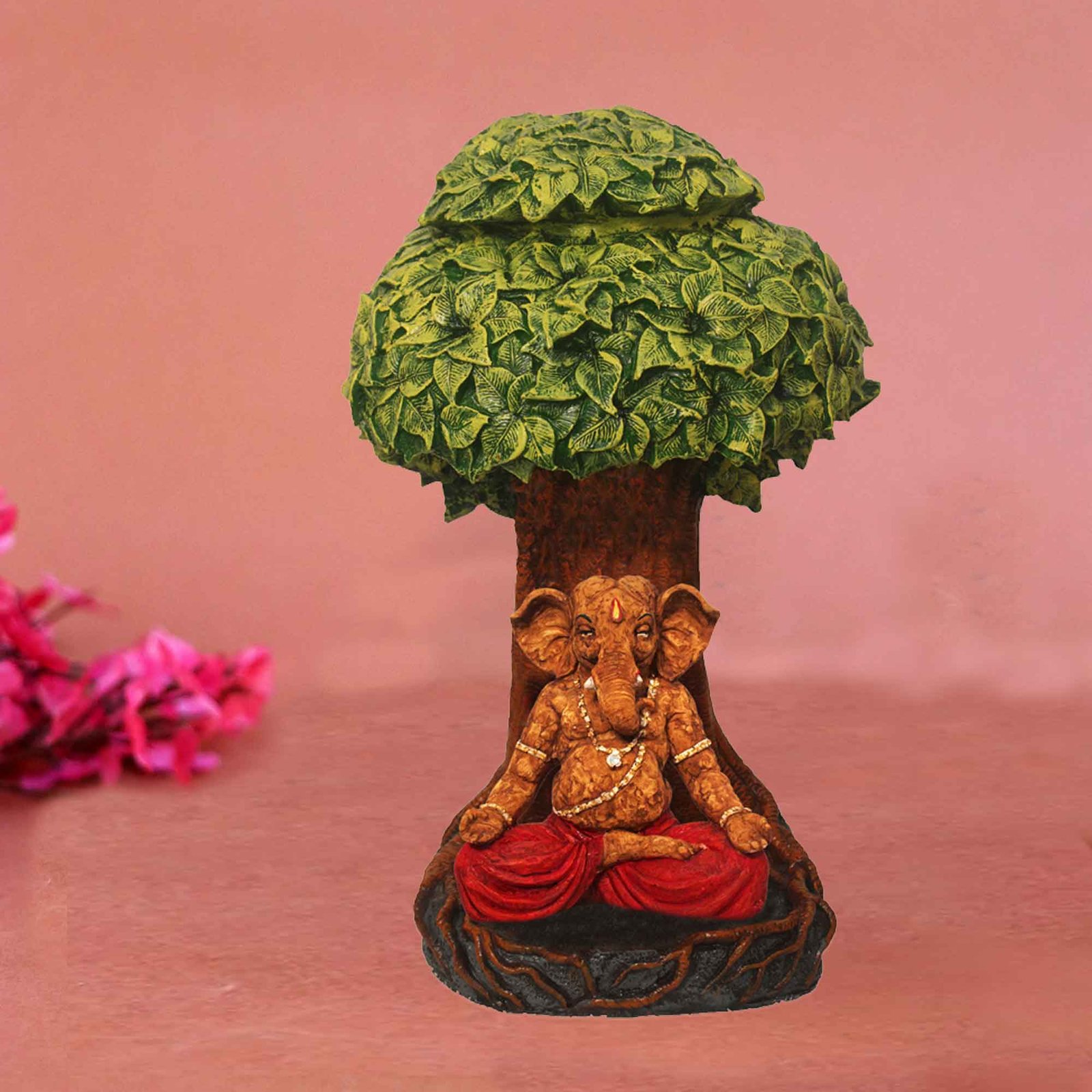 Ganesha Under Kalpvriksh Tree figures for gift Matte Finish 61 cm G57GX1322HAMG2-115ARLMX