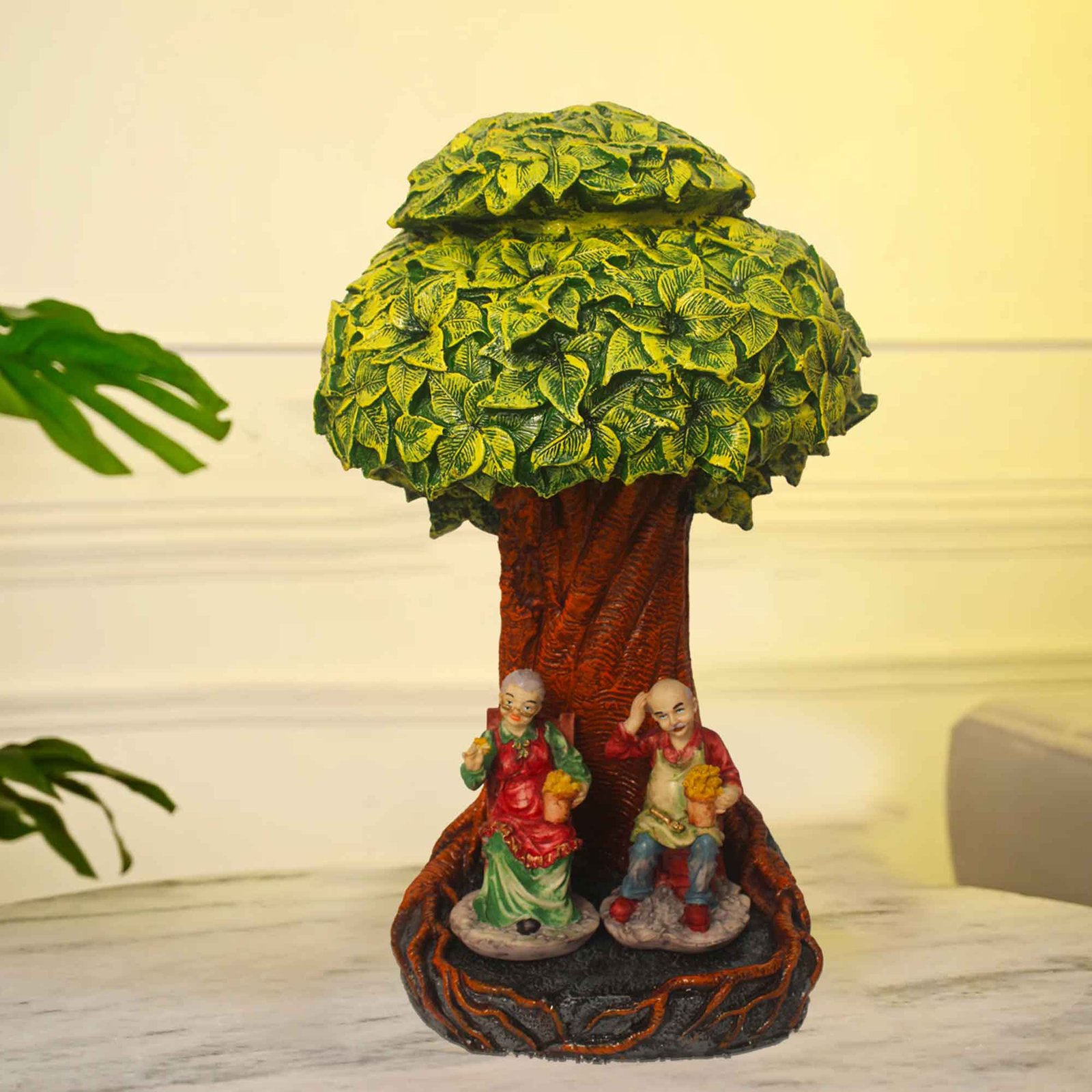 Dada Dadi Under Tree showpiece for gift Antique Finish 61 cm G57GX1322HAMG2-40X114M