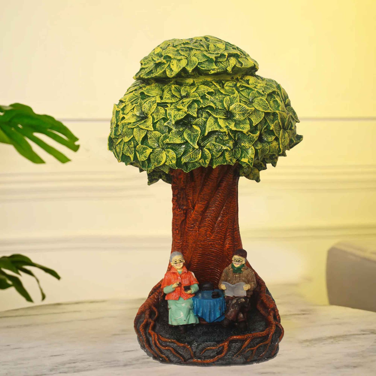 Dada Dadi Under Tree showpiece for tv unit Antique Finish 61 cm G57GX1322HAMG2-59X028M