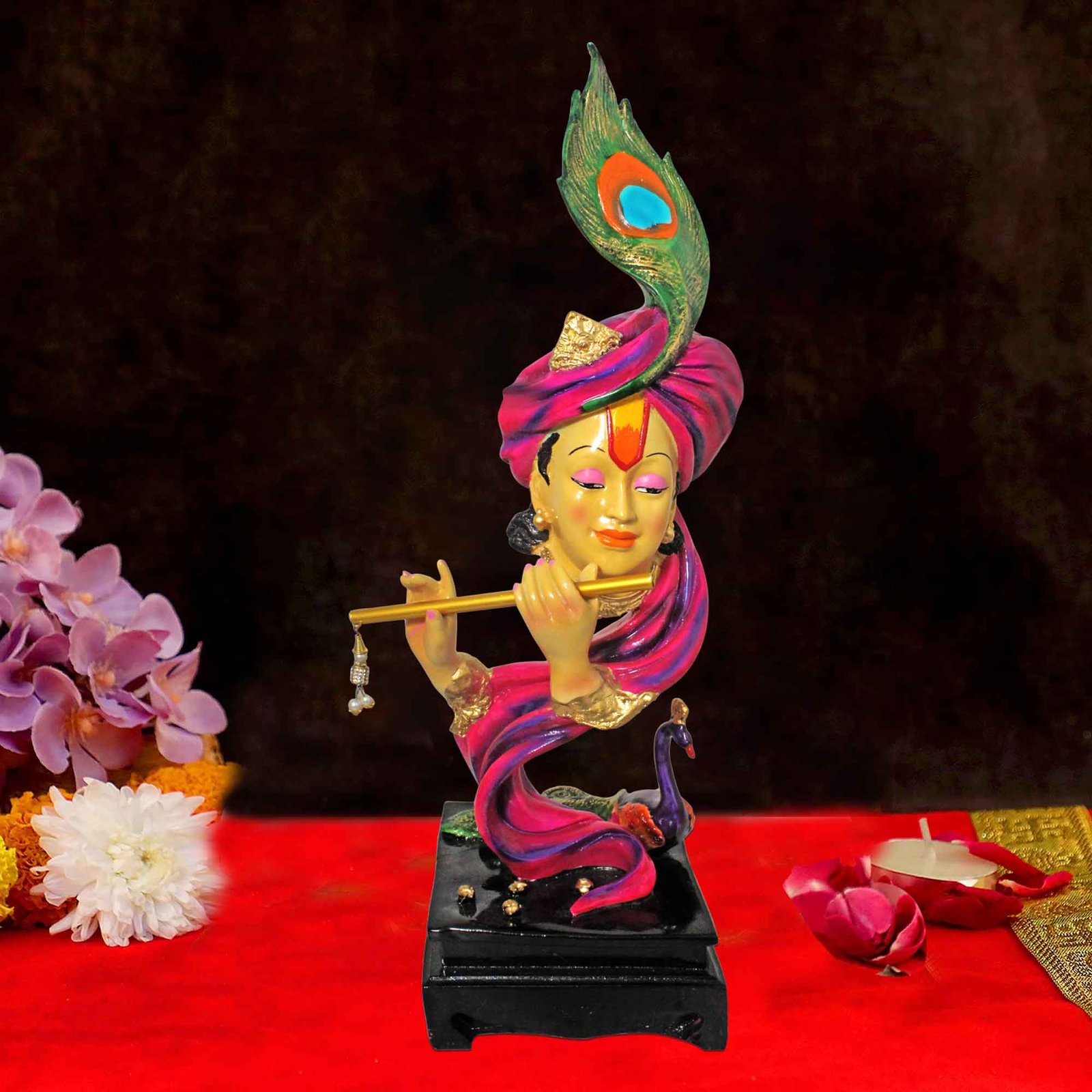 Murli Krishna sculpture for living room Gloss Finish 61 cm G57GX1351VJLGX
