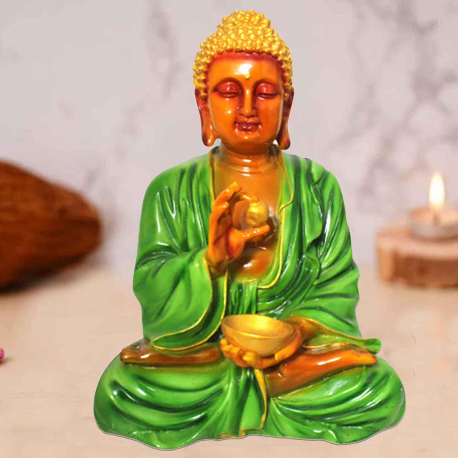 Polyresin Goli Buddha idols for gift Multi Look 30 cm G57GX1423AHMMX