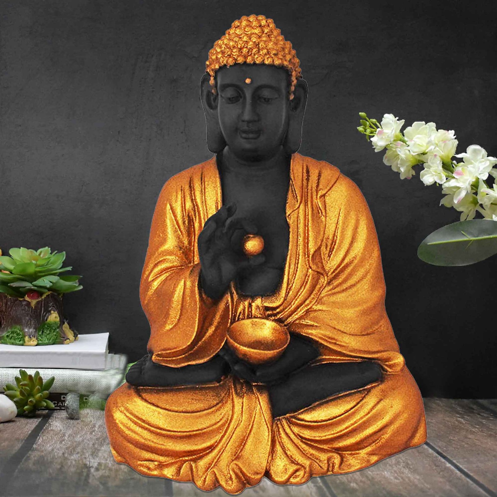 Handicraft Goli Buddha gift items for house warming Glitter Finish 41 cm G57GX1424KGGMX