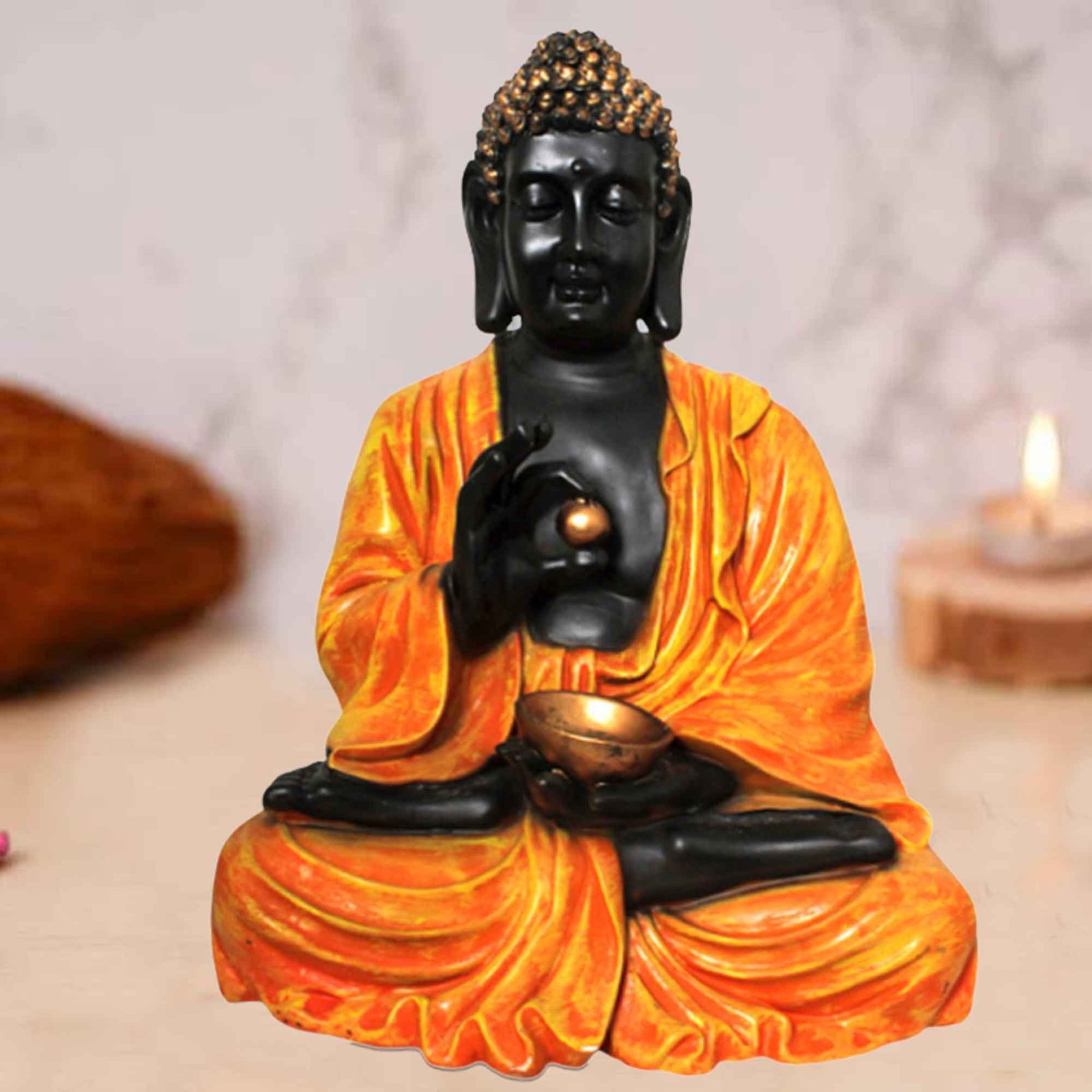 Handicraft Goli Buddha figures for gift Multi Look 41 cm G57GX1424KOMMX