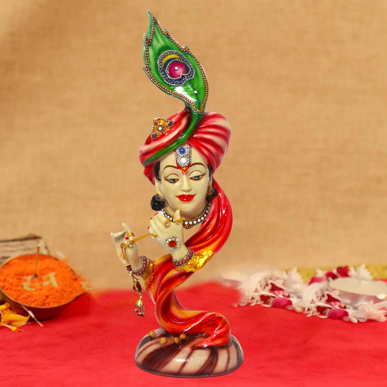 Pankh Krishna idols for living room Jewellery Decorated 57 cm G57GX1440IRLGZ