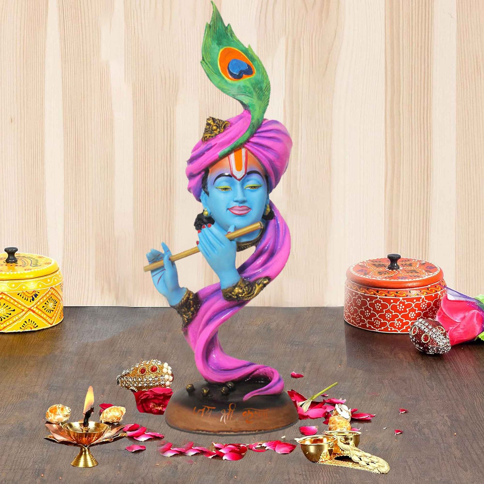 Pankh Krishna artifacts for tv unit Gloss Finish 57 cm G57GX1440NPLGX