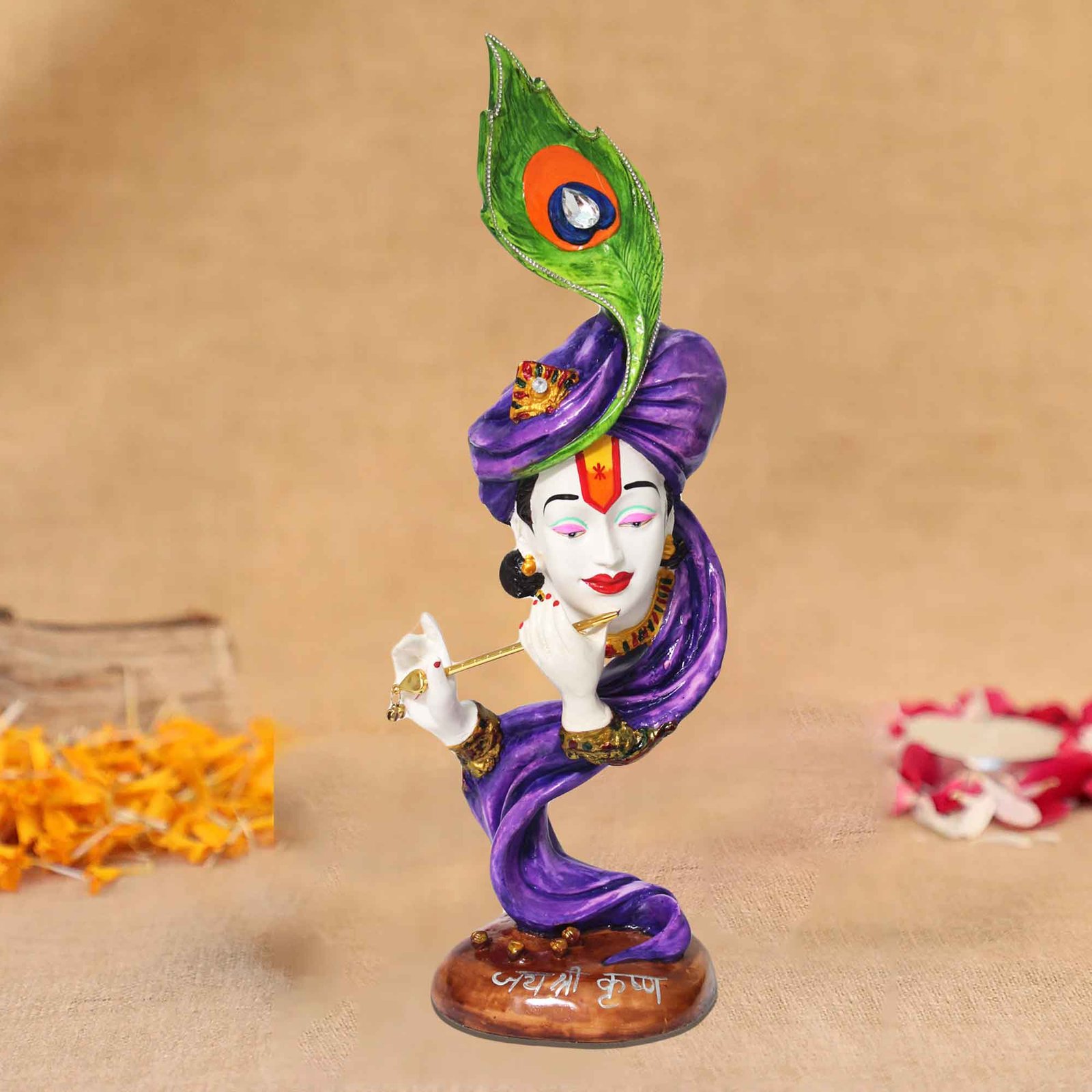 Pankh Krishna showpiece for living room Gloss Finish 57 cm G57GX1440WNLGX