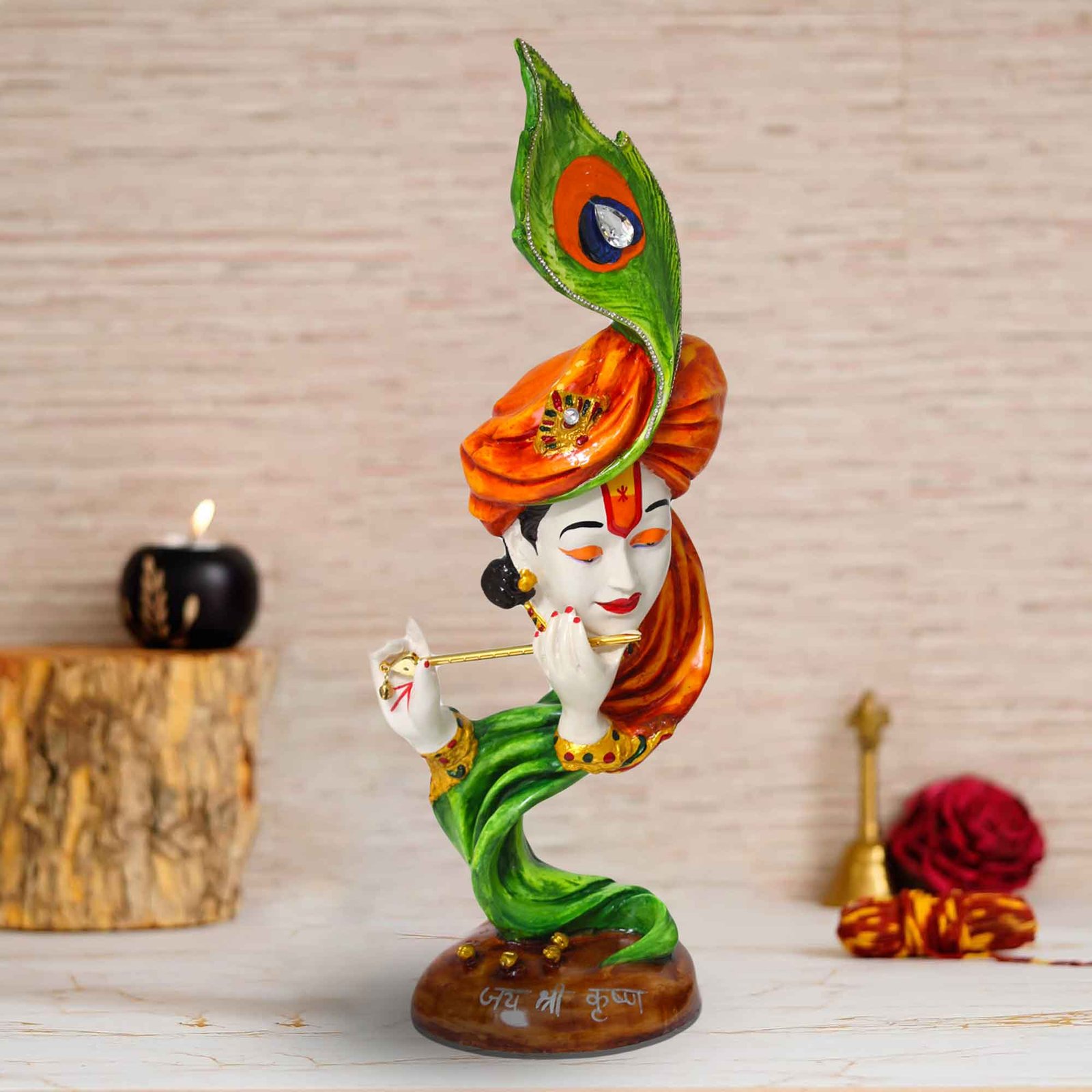 Pankh Krishna statue for home decoration Gloss Finish 57 cm G57GX1440WRLGX